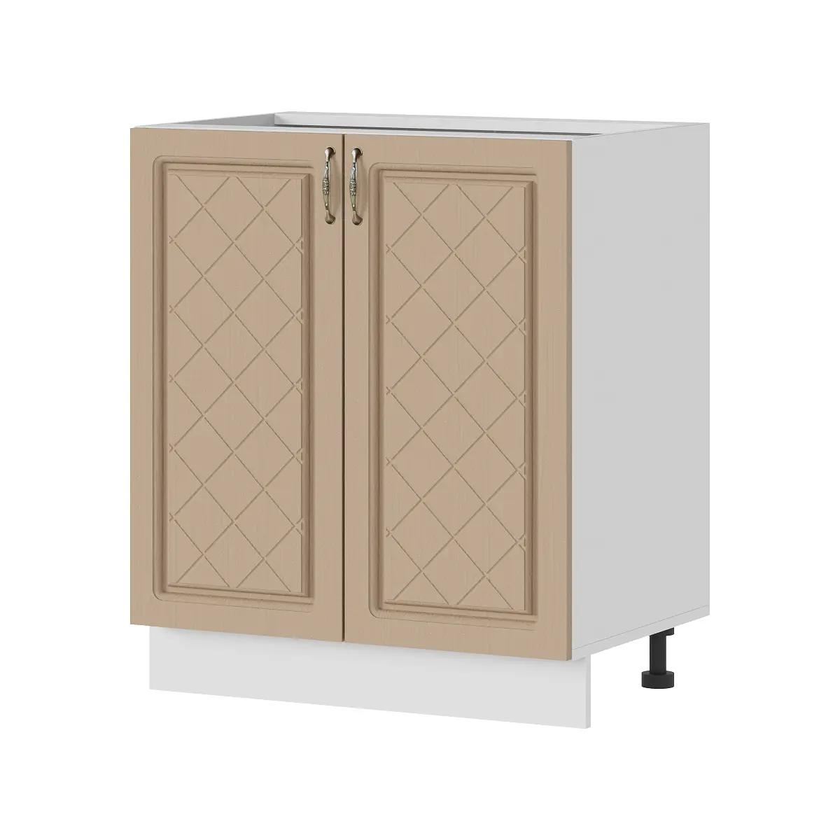 Изображение товара Напольный шкаф Стендмебель Модена 70x81.6x46 см ЛДСП цвет белый/дуб кофе