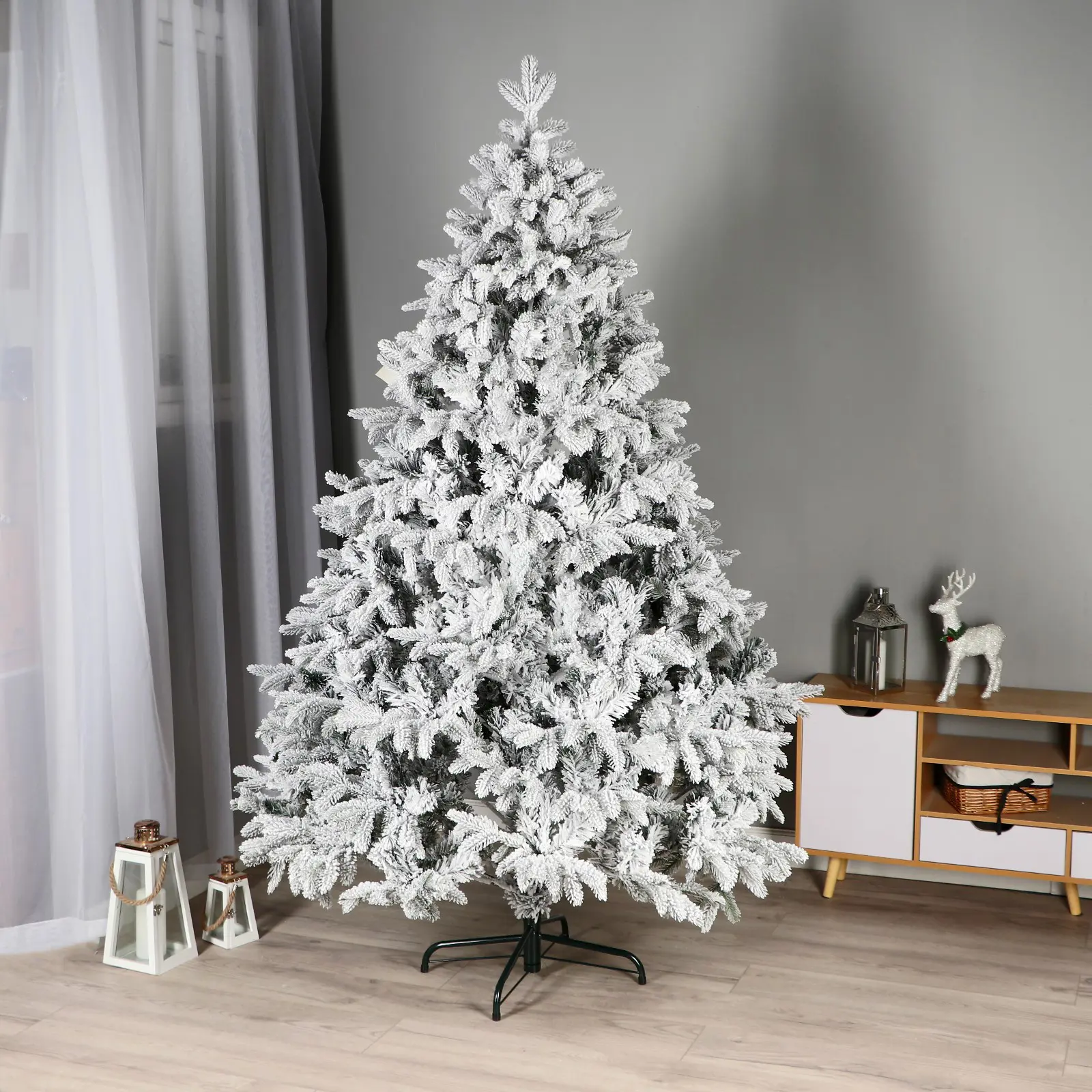 Изображение товара Ель новогодняя искусственная Max christmas 9938127 Камчатская заснеженная 300 см x 170 см