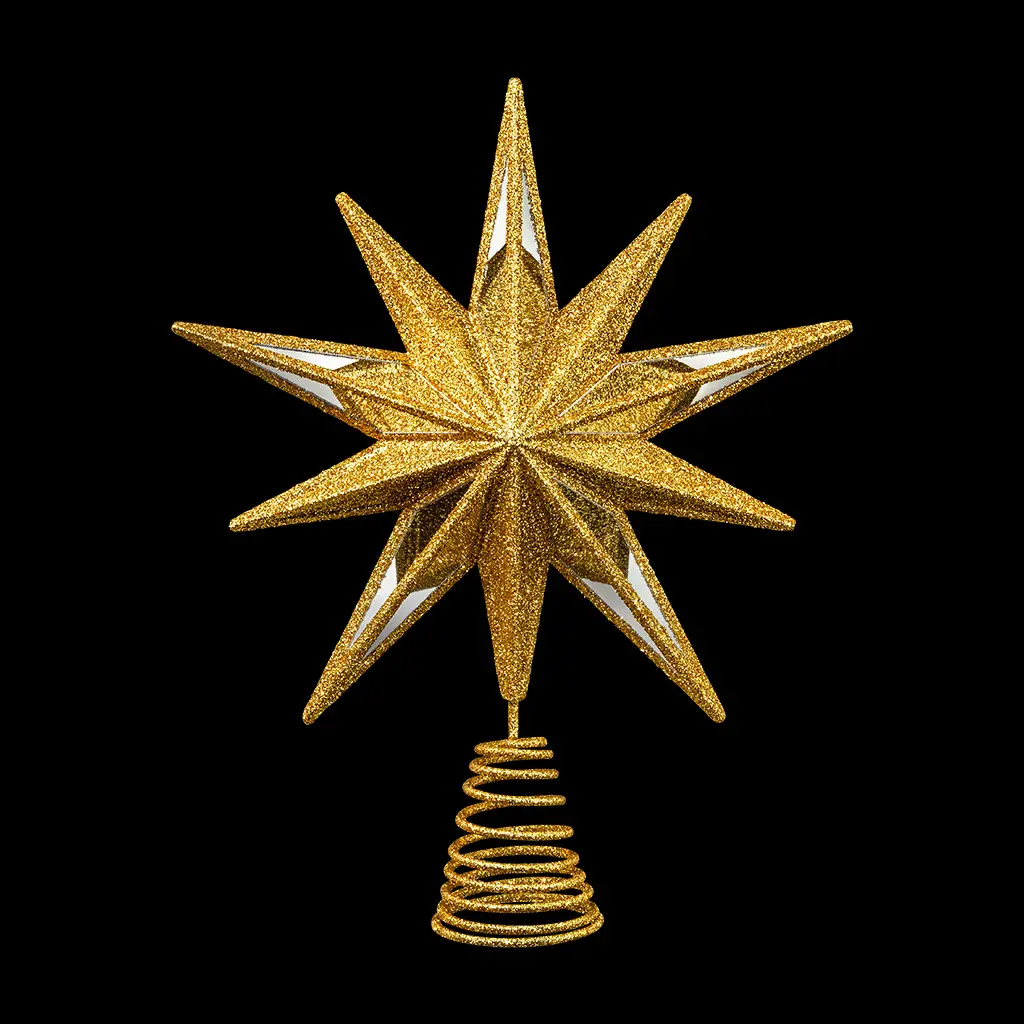 Изображение товара Верхушка на елку Erichkrause decor Звезда зеркальная h 51 см жёлтый/золотой