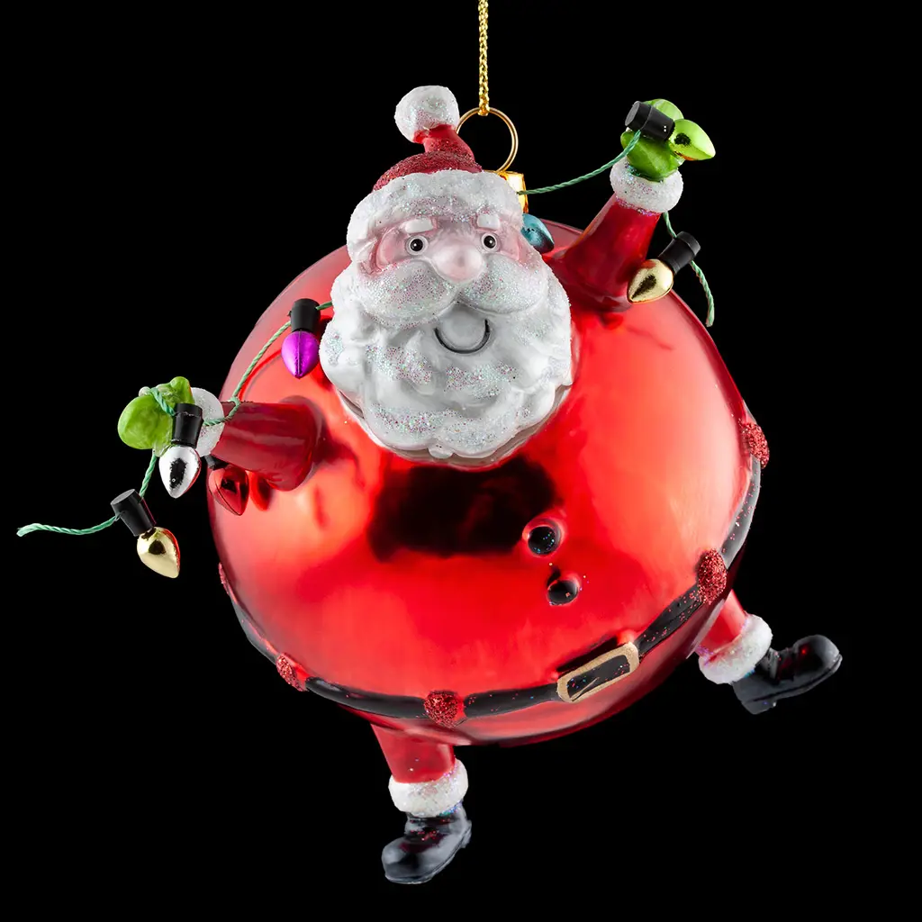 Изображение товара Елочная игрушка Санта кругленький Erichkrause decor 50983 45 см х 48 см разноцветный