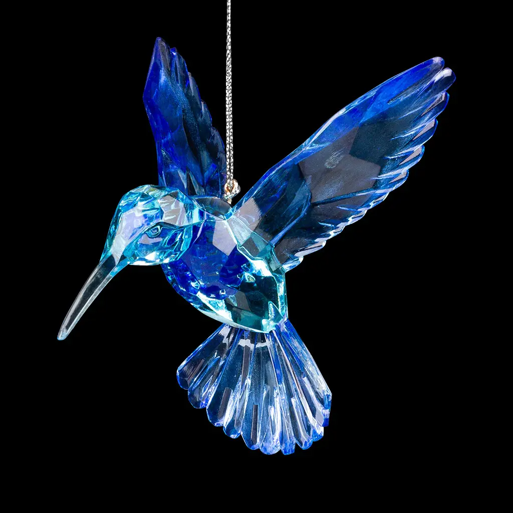 Изображение товара Елочная игрушка Колибри аквамарин Erichkrause decor 58910 37 см х 51 см синий