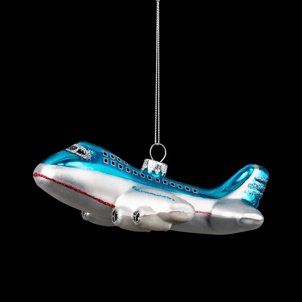 Изображение товара Елочная игрушка Самолет Erichkrause decor 59325 34 см х 36 см разноцветный