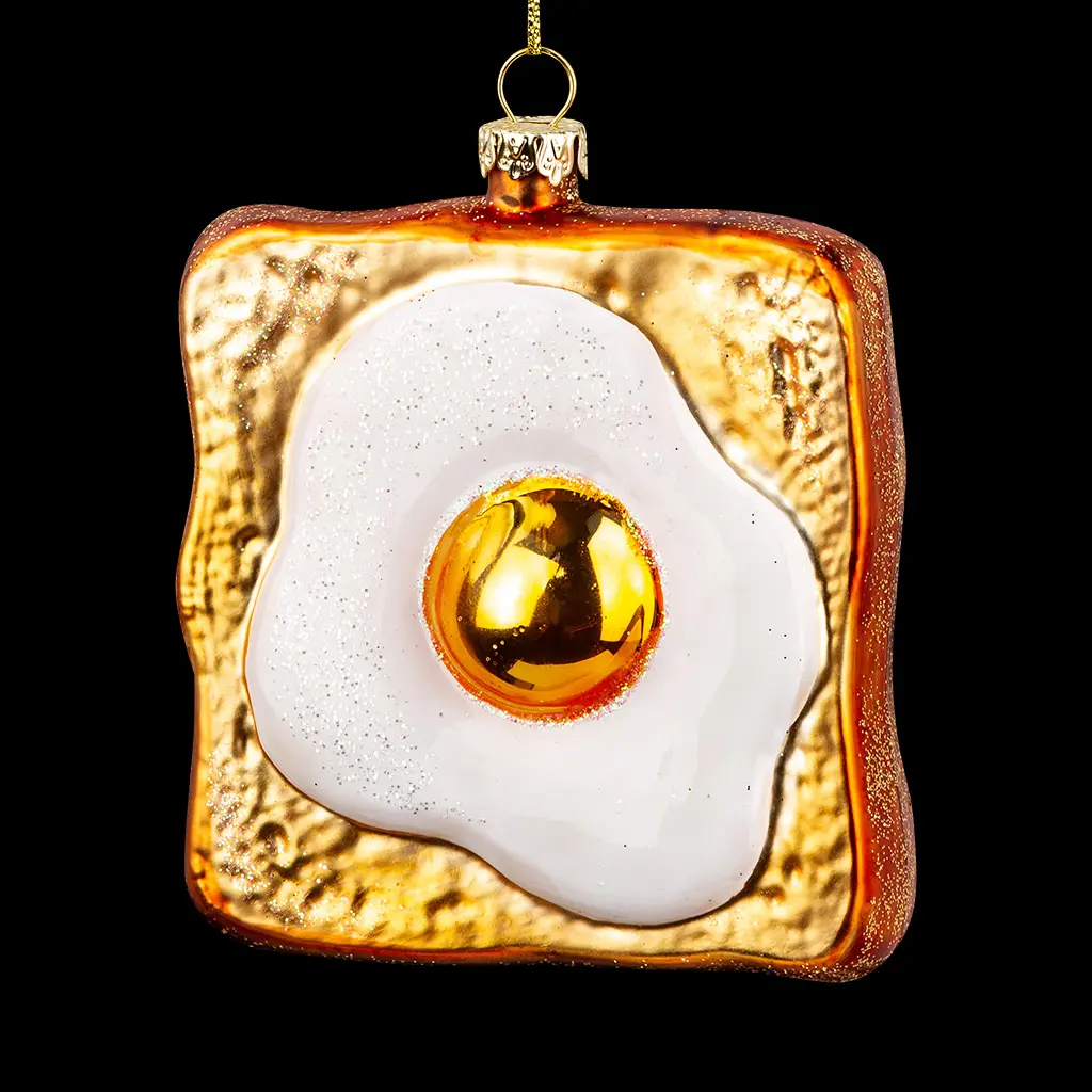 Изображение товара Елочная игрушка Тост с яйцом Erichkrause decor 59307 45 см х 32 см разноцветный