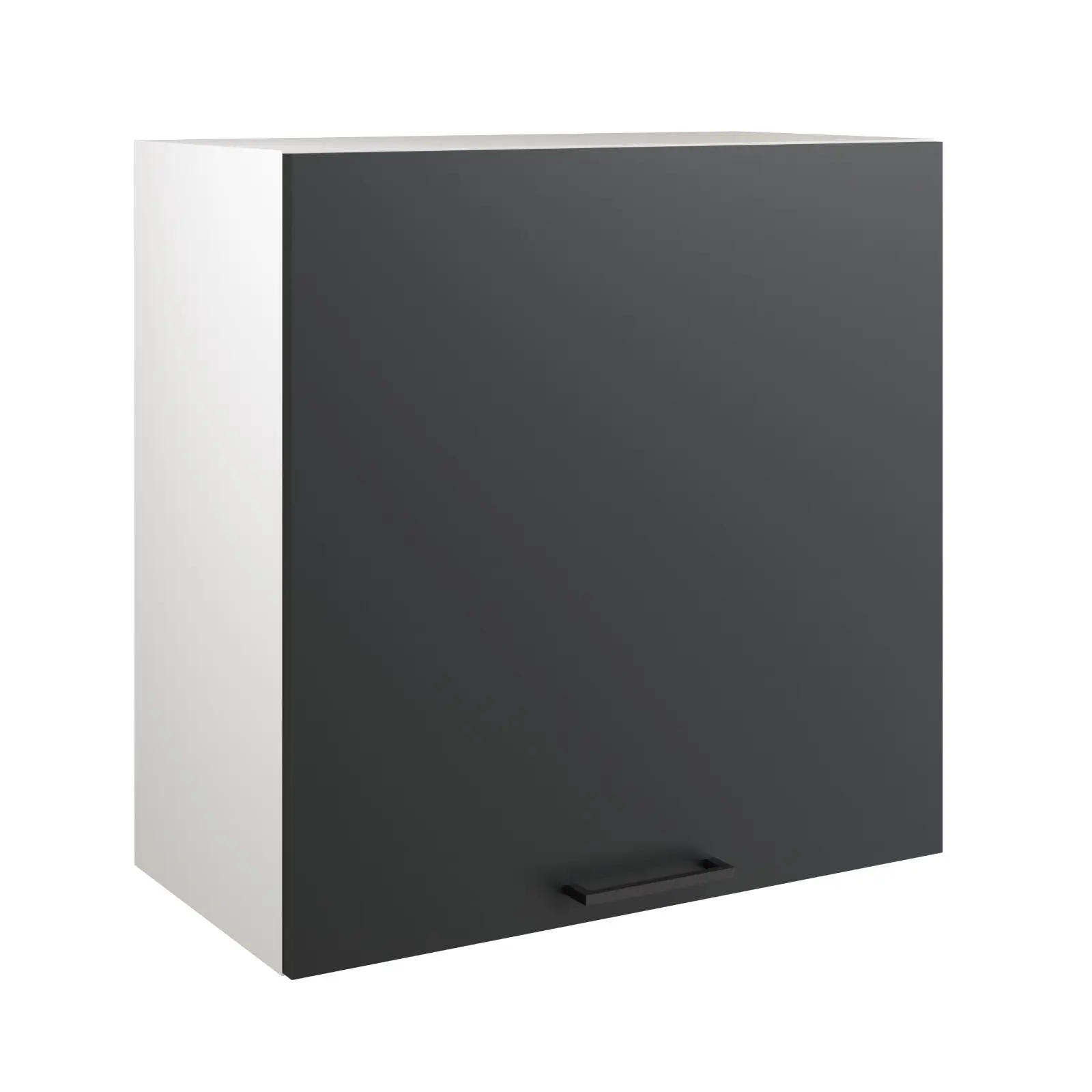 Изображение товара Навесной шкаф Клик мебель Симпл 60x60x30 см ЛДСП цвет антрацит/белый