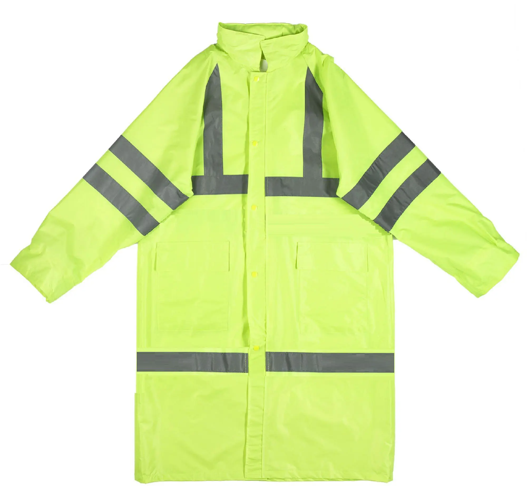 Изображение товара Плащ нейлоновый сигнальный размер 56-58 цвет желтый