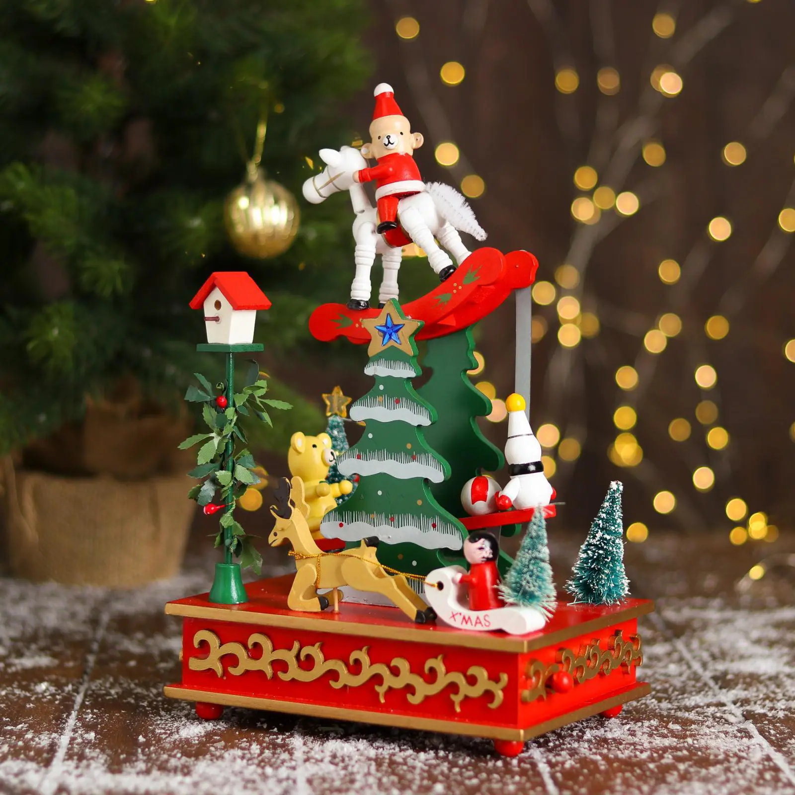 Изображение товара Новогодний Сувенир Лесная Мастерская Лесная Мастерская Всадник 17x12x28 см