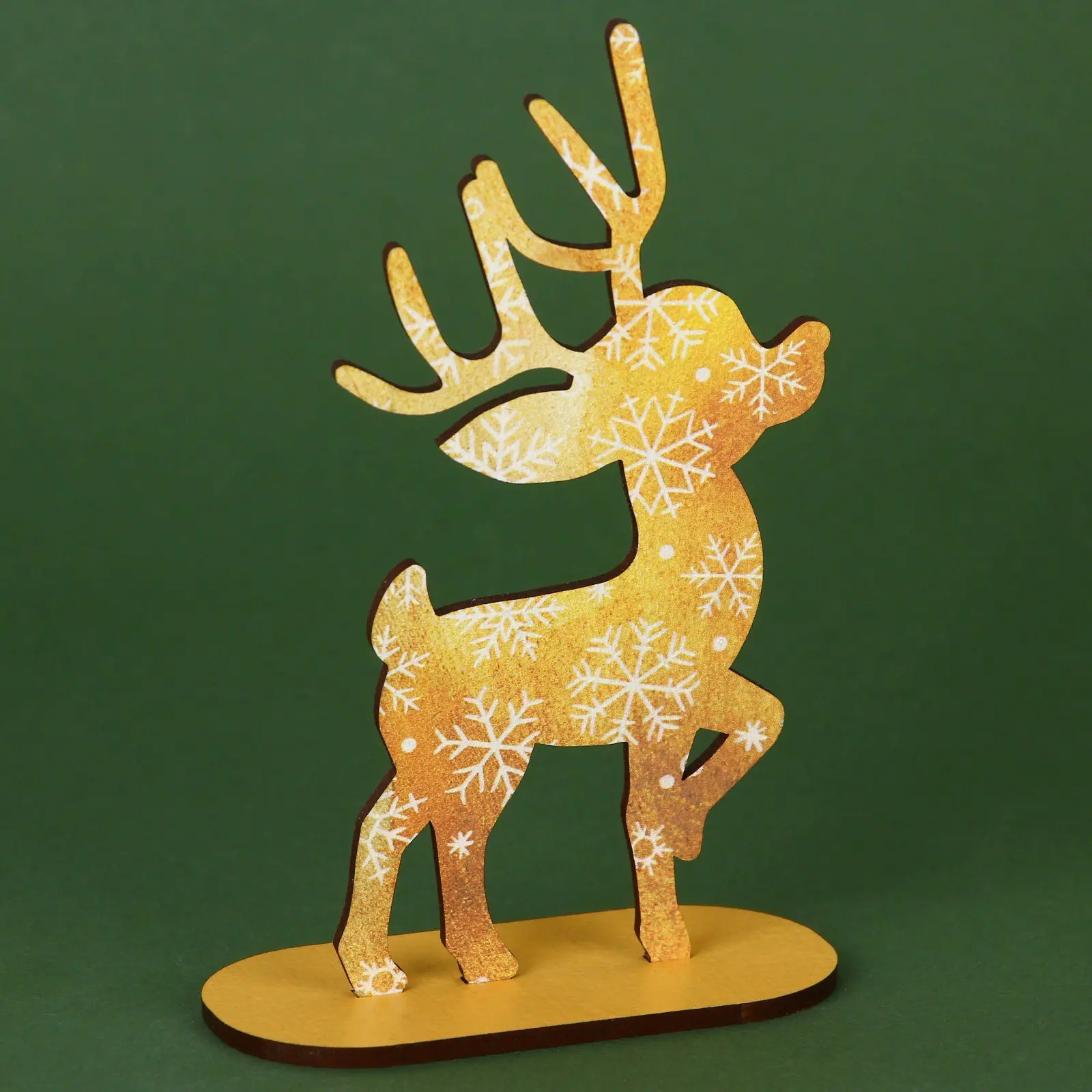 Изображение товара Новогодний декор Лесная Мастерская Зимнее Волшебство Олень 6.9x4.3x13.7 см