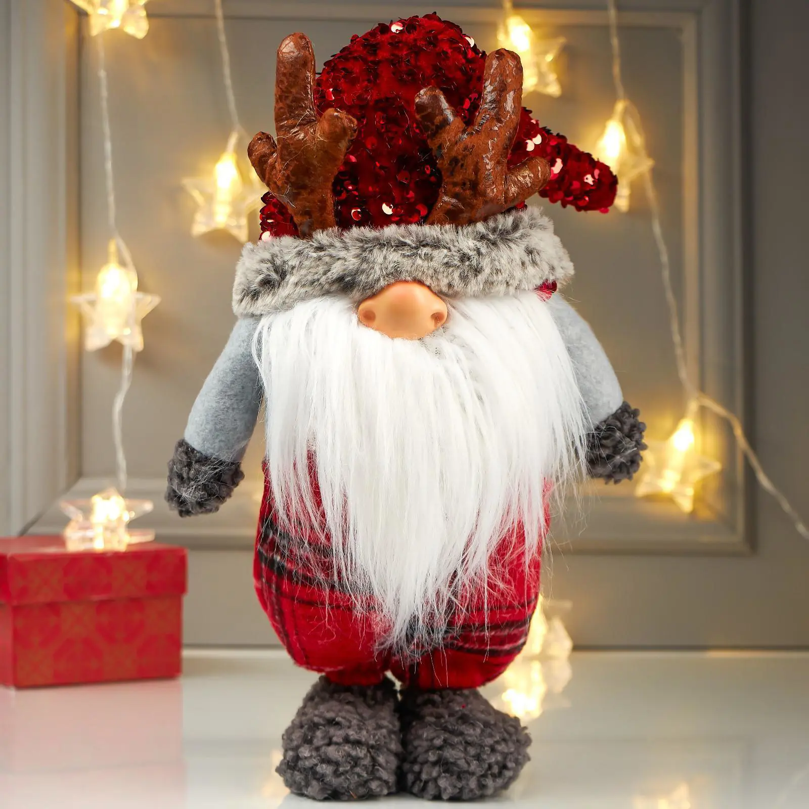 Изображение товара Фигура декоративная Дед мороз 4822657 Simaland 48 см цвет красный