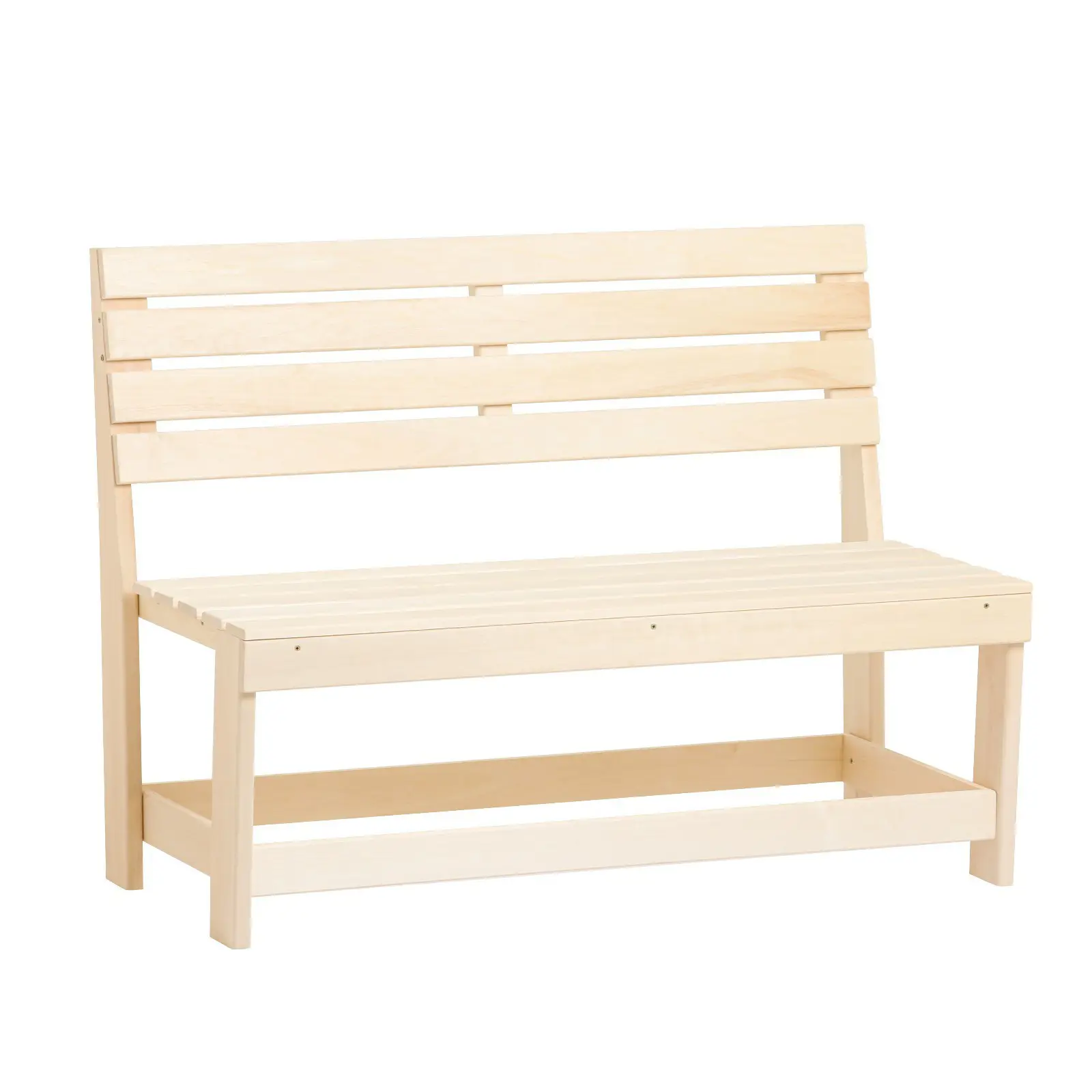 Изображение товара Скамья садовая Добропаровъ 120 см x 50 см x 90 см дерево бежевый