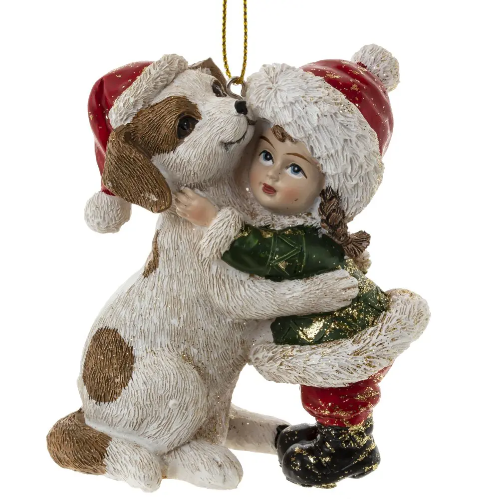 Изображение товара Елочная игрушка Девочка 782441 10 см х 5 см бежевый
