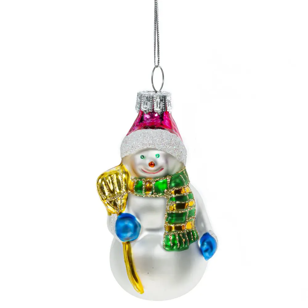 Изображение товара Елочная игрушка Снеговик 794441 9.5 см х 4 см разноцветный