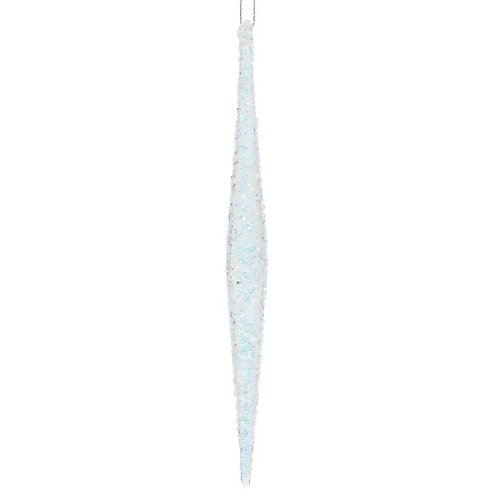 Изображение товара Елочная игрушка Сосулька 779110 25 см х 2 см белый