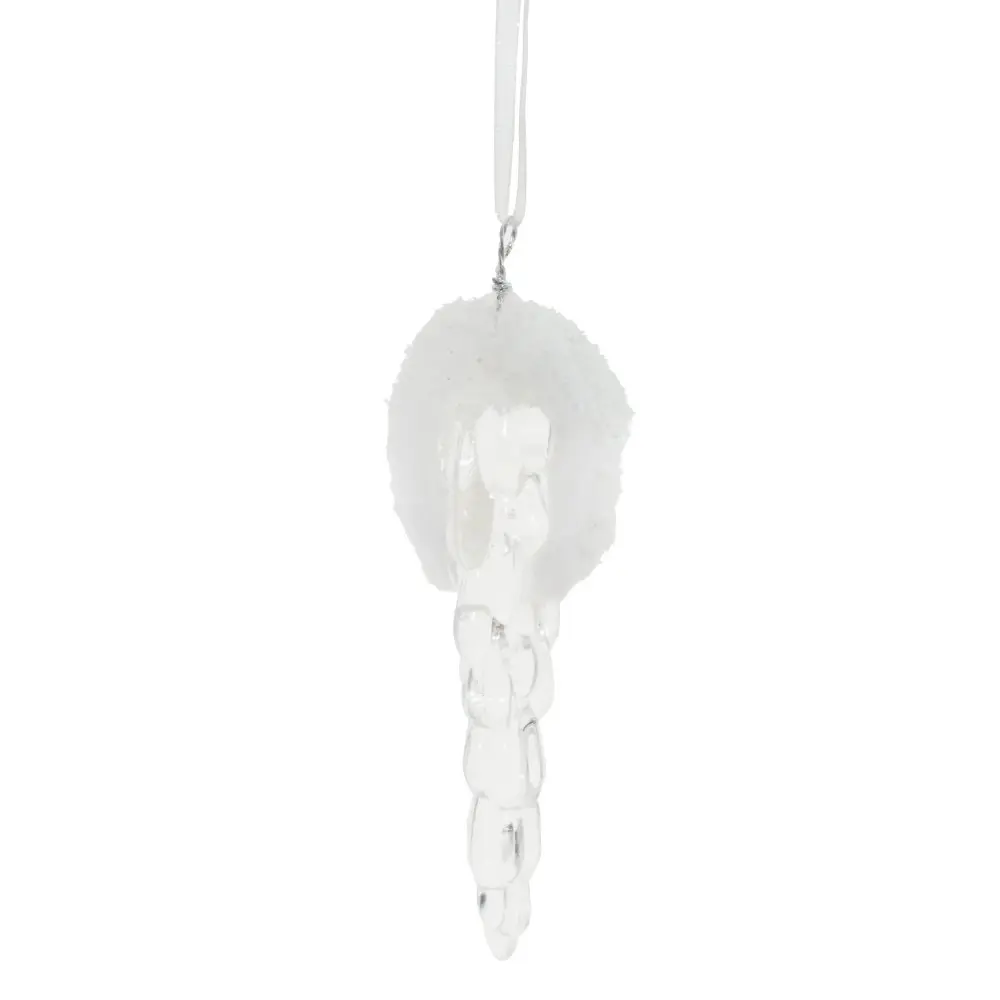 Изображение товара Елочная игрушка Подвеска 749370 10 см х 2 см бесцветный/прозрачный