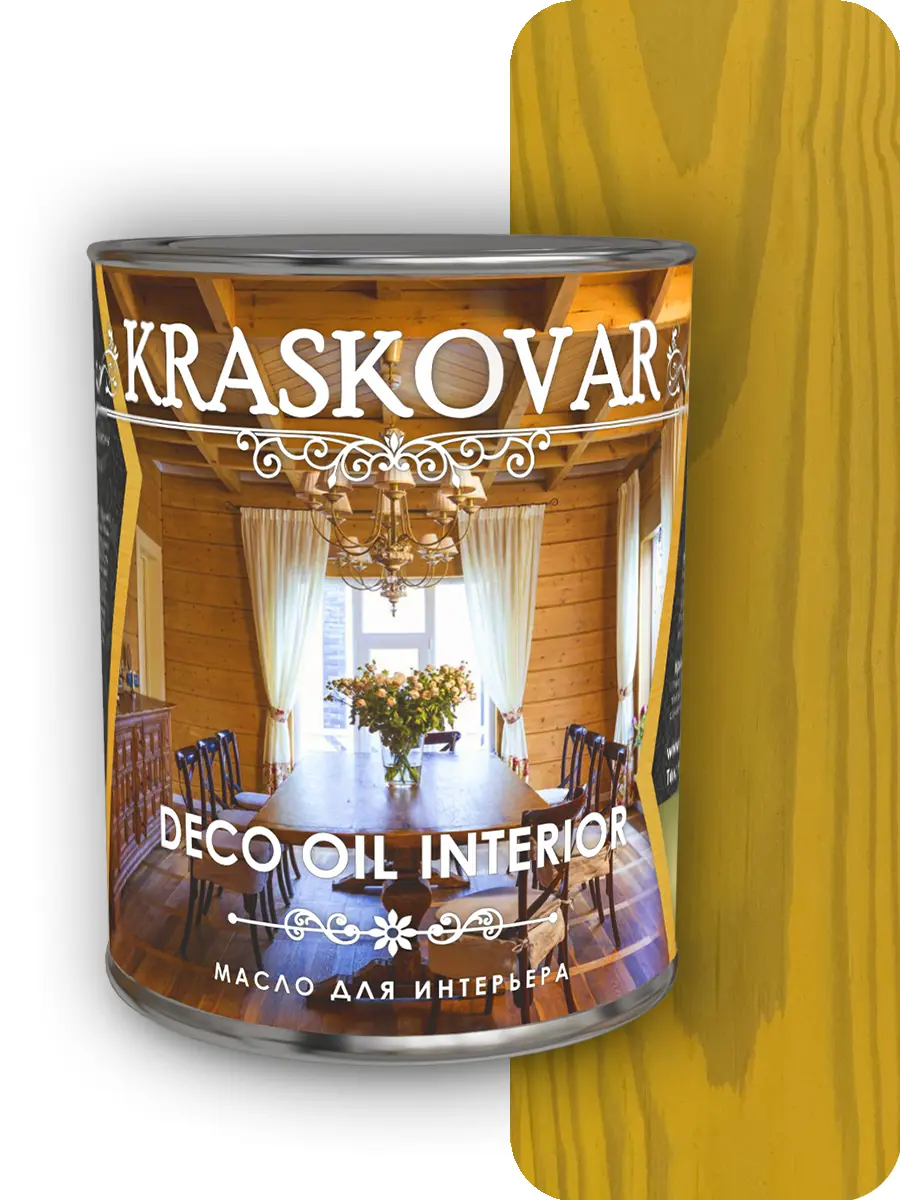 Изображение товара Масло для интерьера Kraskovar Deco Oil Interior Сочная дыня 0.75 л