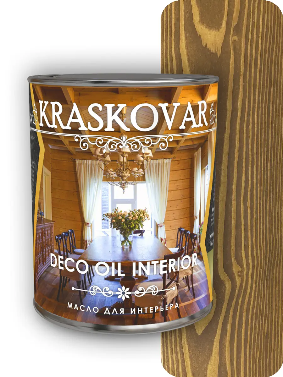 Изображение товара Масло Kraskovar Deco Oil Interior Можжевельник 0.75 л