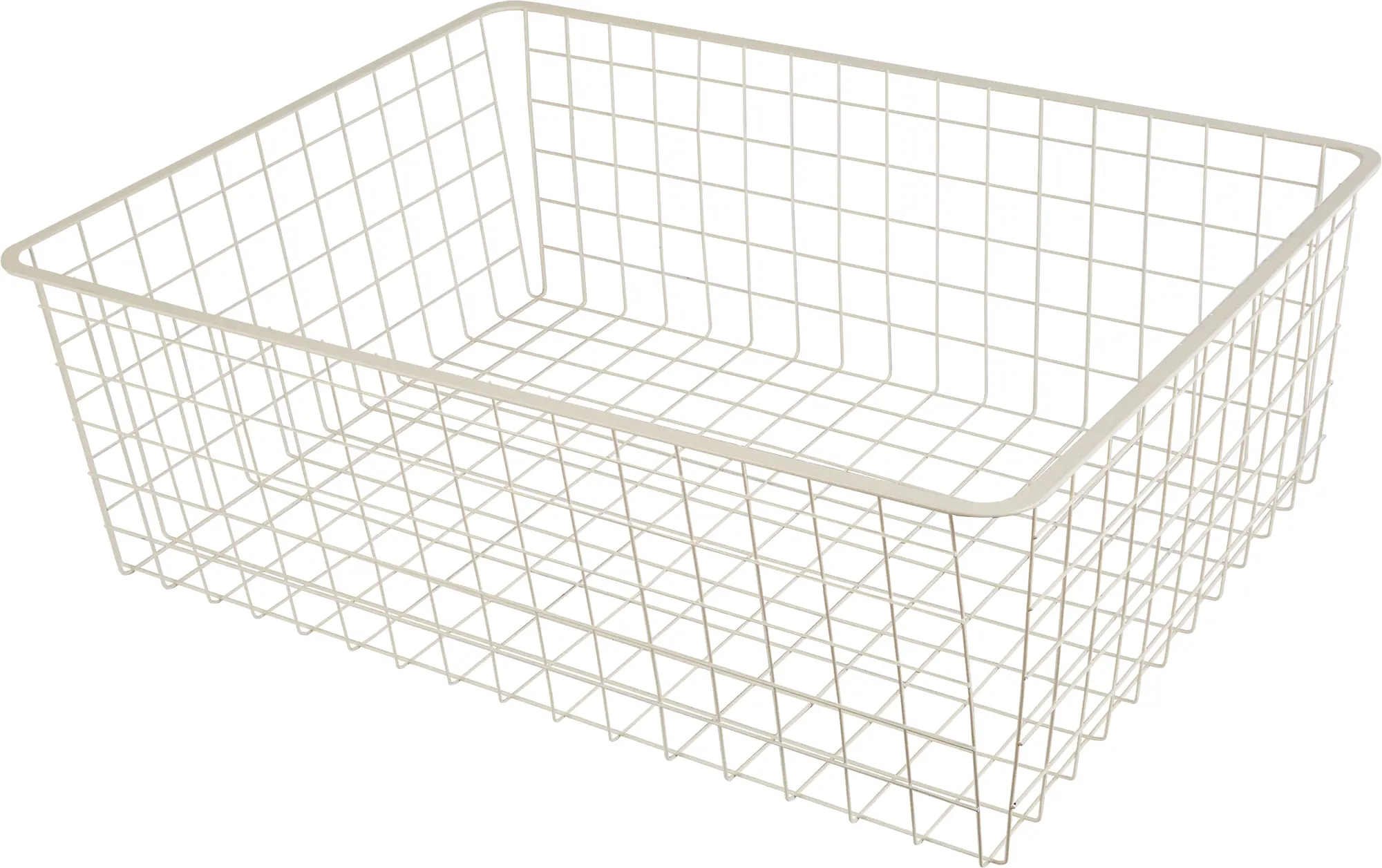 Изображение товара Корзина для стеллажной рамы Larvij 55.5x18.5x41 см сталь бежевый