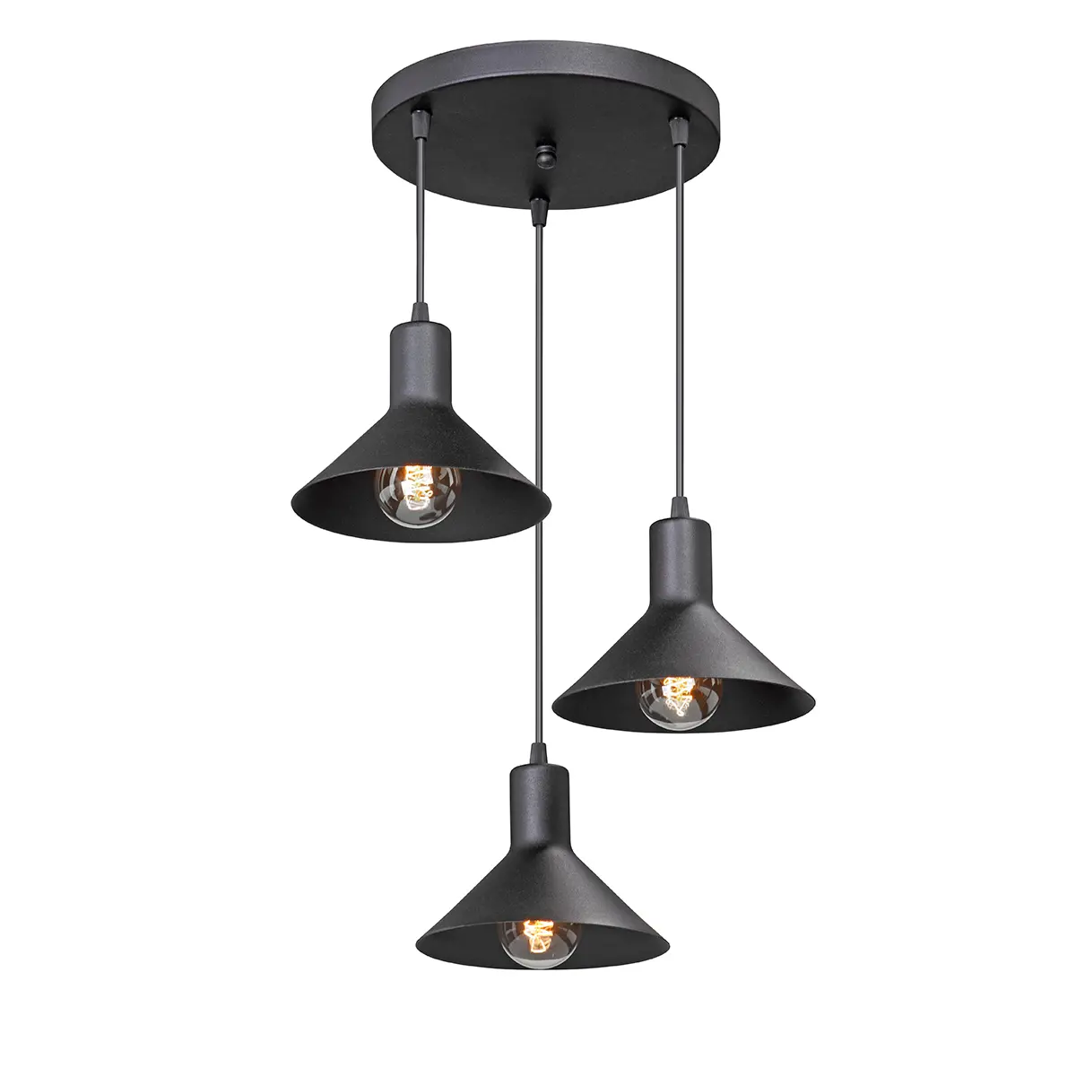 Изображение товара Люстра светодиодная Vitaluce V4786-1/3S стиль лофт для натяжных потолков 3 плафона