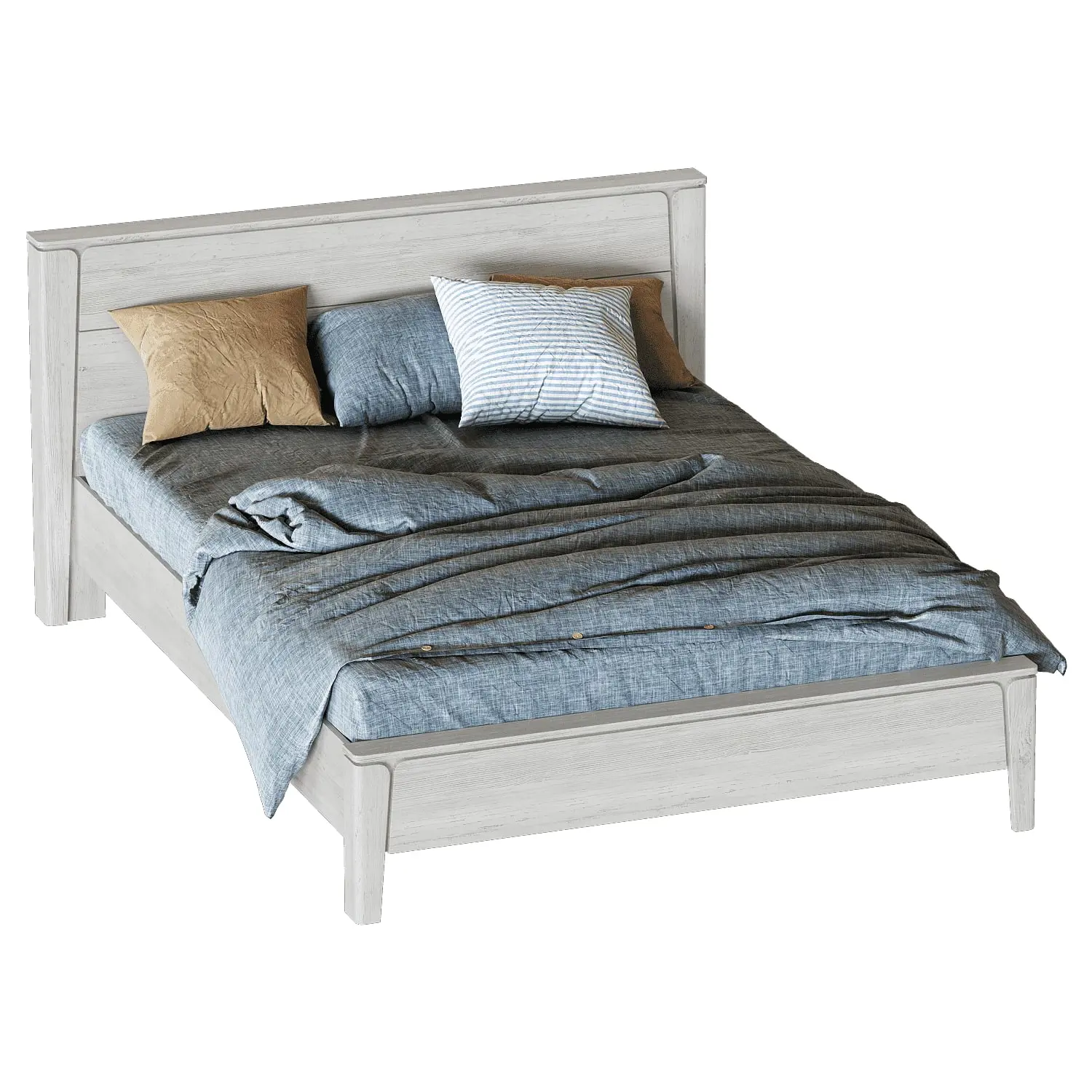 Изображение товара Кровать MG Мальта 62115_1 140x200 см ЛДСП цвет таксония