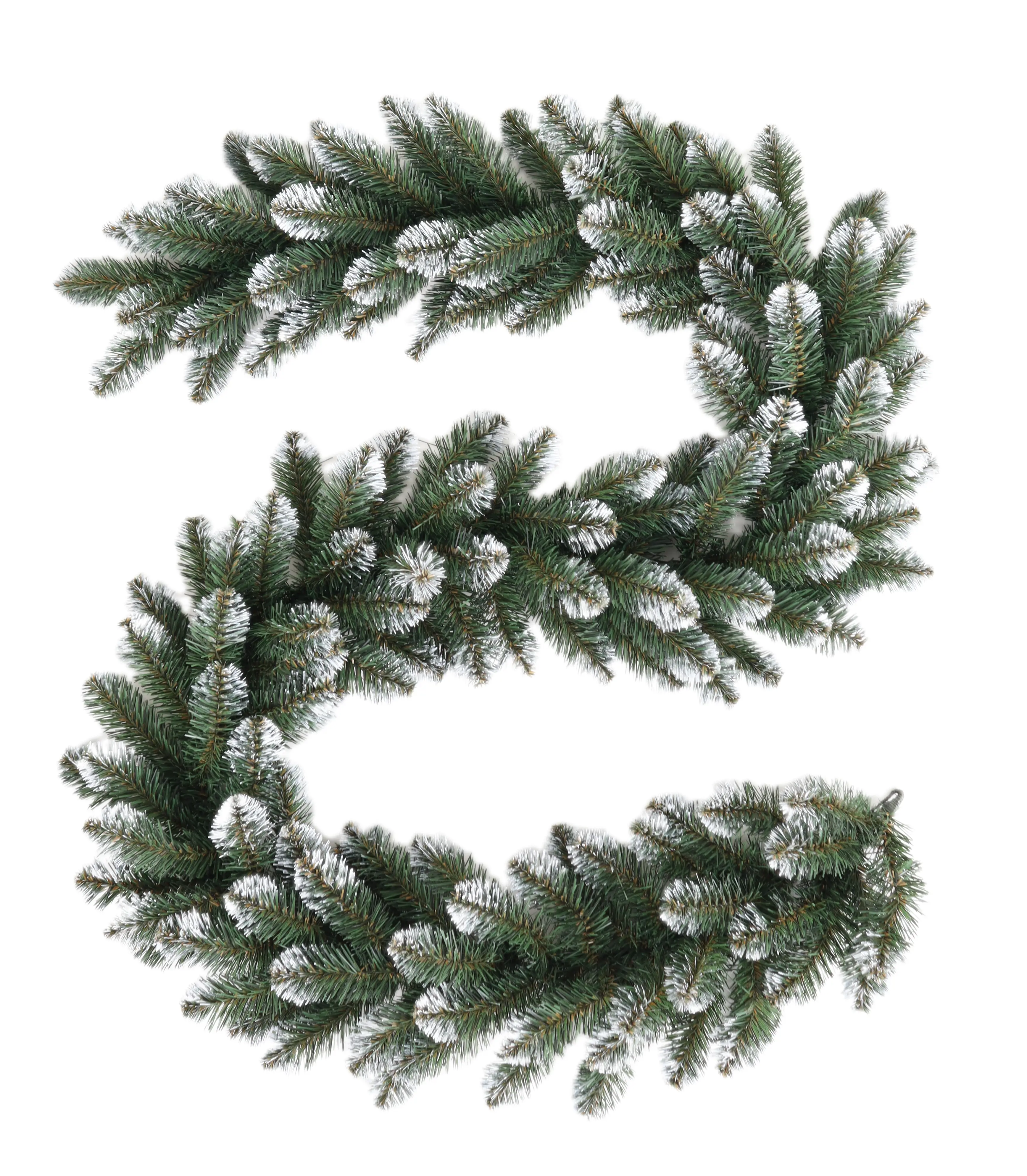 Изображение товара Гирлянда еловая Новая елка с белыми кончиками 2 м