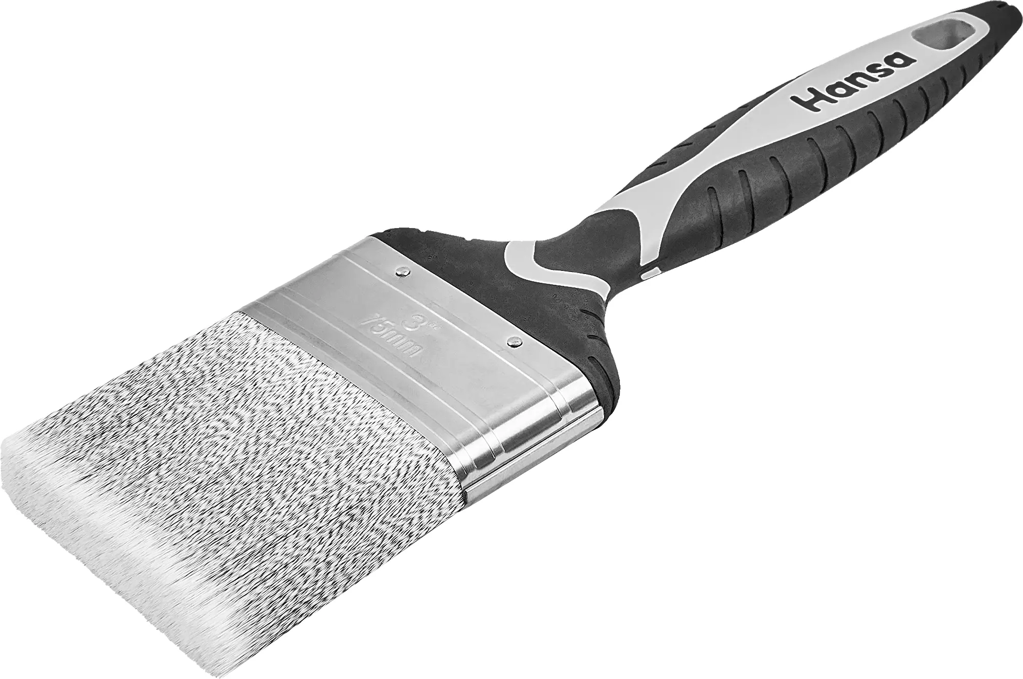 Изображение товара Универсальная плоская малярная кисть Hansa Exzellent 75 мм синтетическая щетина
