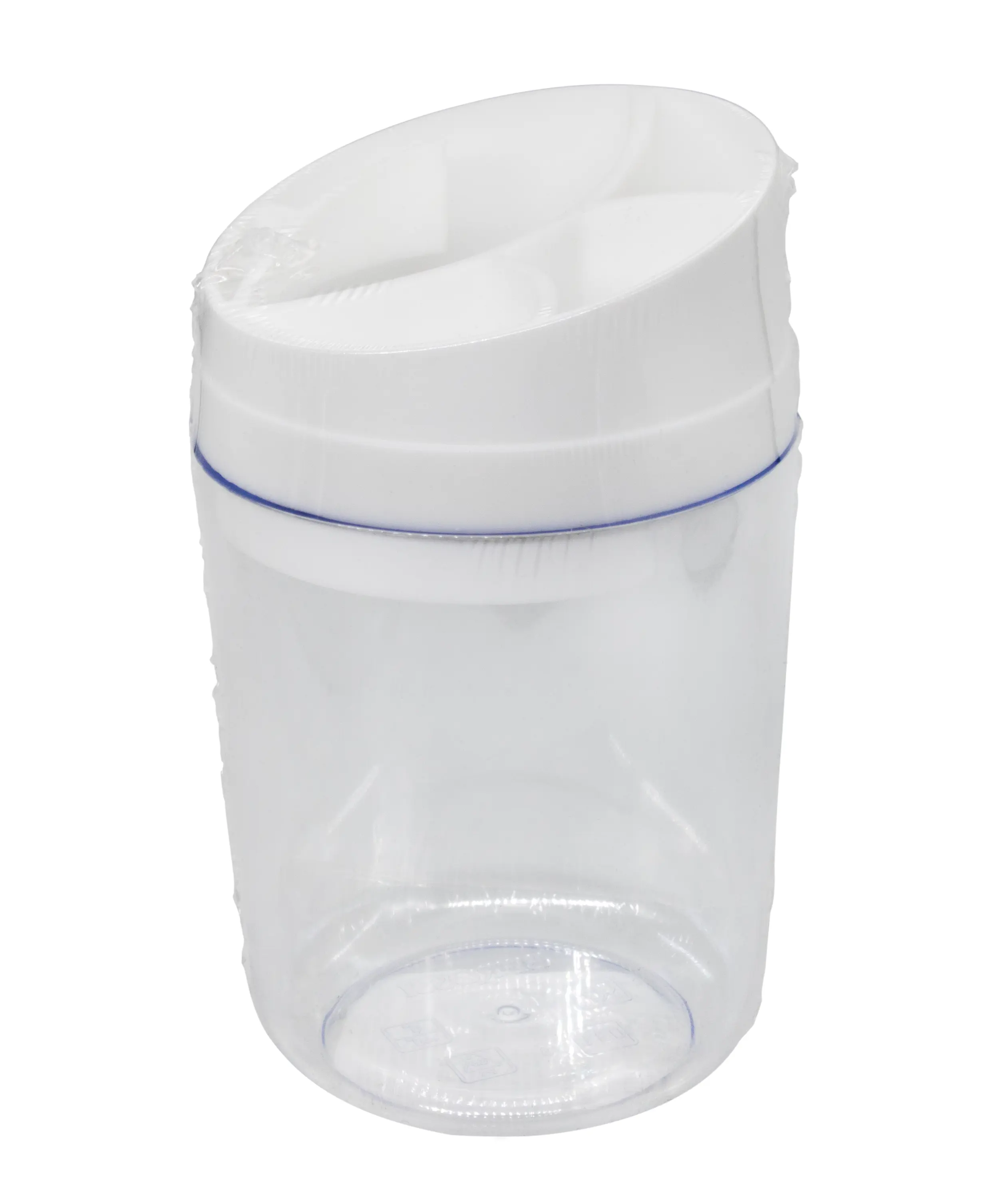 Изображение товара Подставка для зубных щеток Berossi Eco прозрачная снежно-белая в разборной конструкции