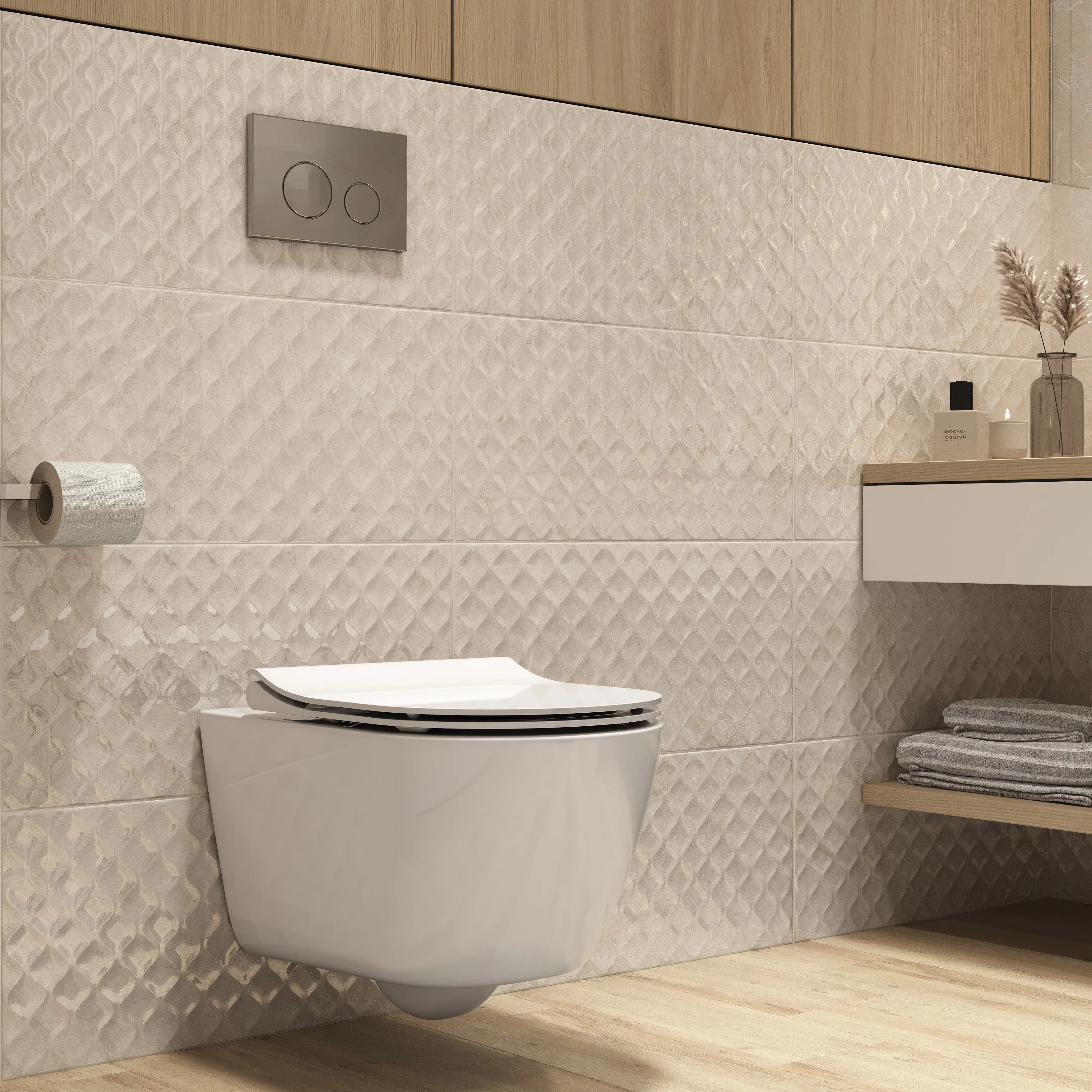 Изображение товара Плитка настенная Cersanit Milana 29.8x59.8 см 1.247 м² глянцевая цвет бежевый ромб