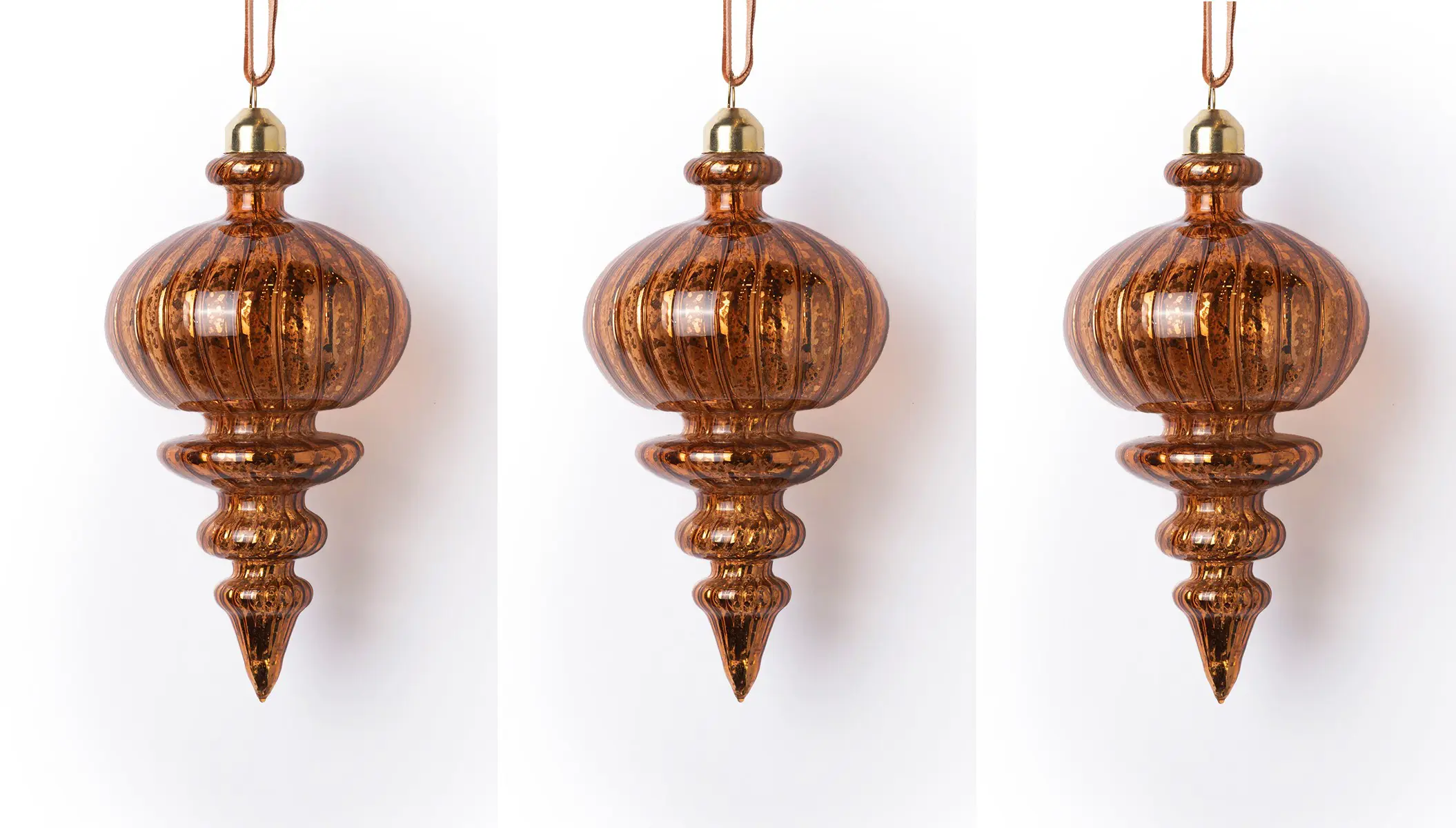 Изображение товара Набор Karlsbach 14553 из 3-х янтарных подвесок конус 15 см