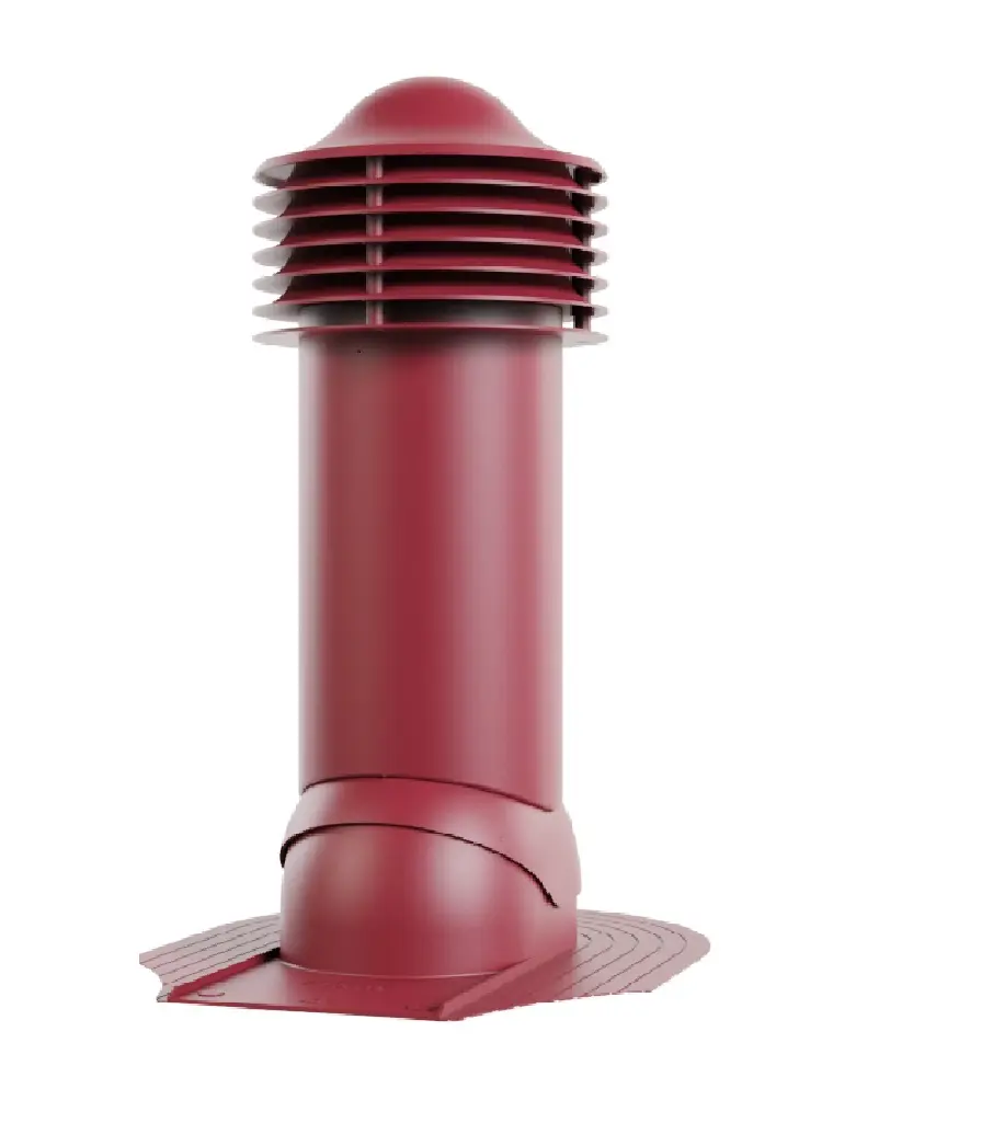 Изображение товара Труба вентиляционная Viotto для мягкой кровли при монтаже ⌀150мм красное вино RAL 3005