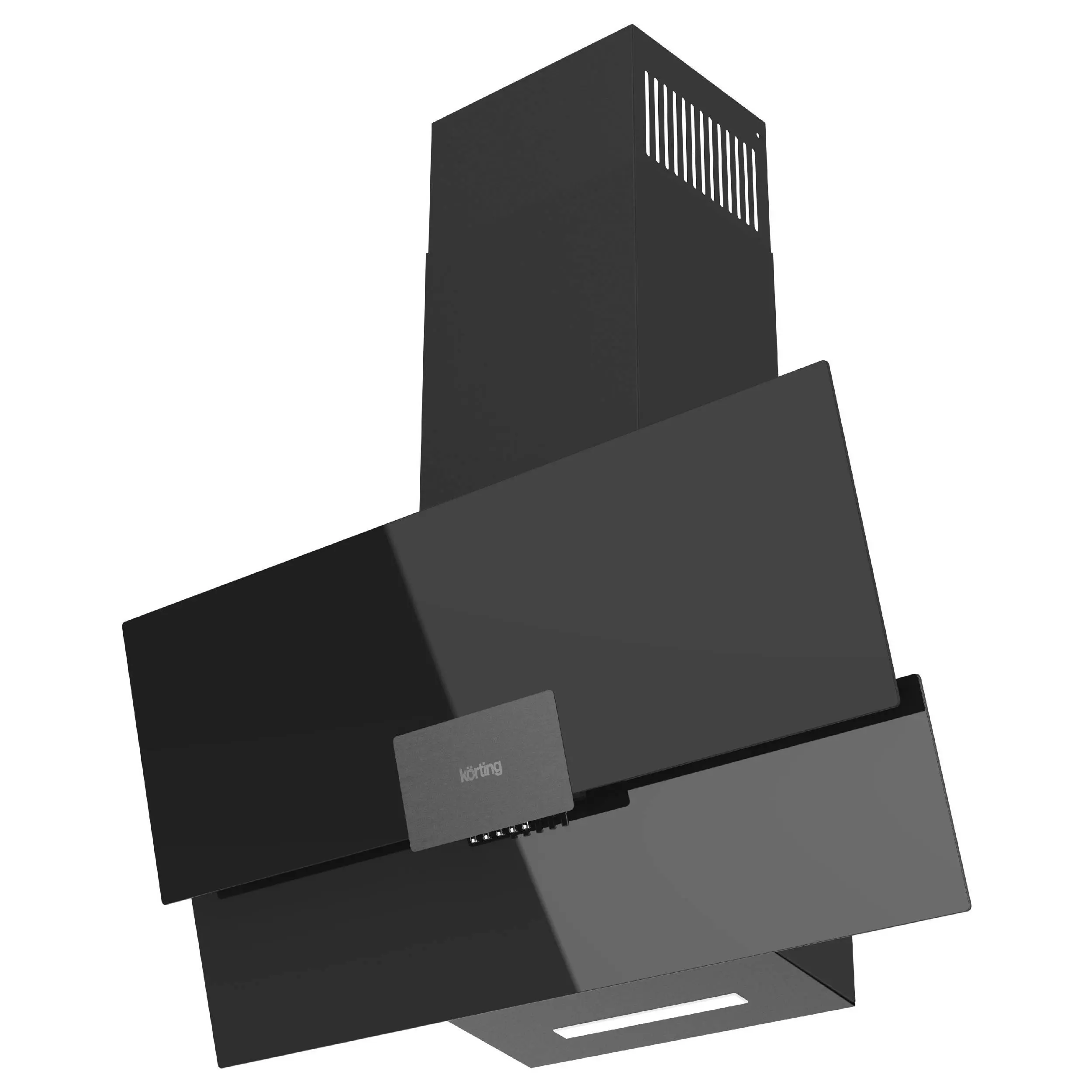 Изображение товара Наклонная вытяжка Korting KHC 96373 BXGN 90 см цвет черный