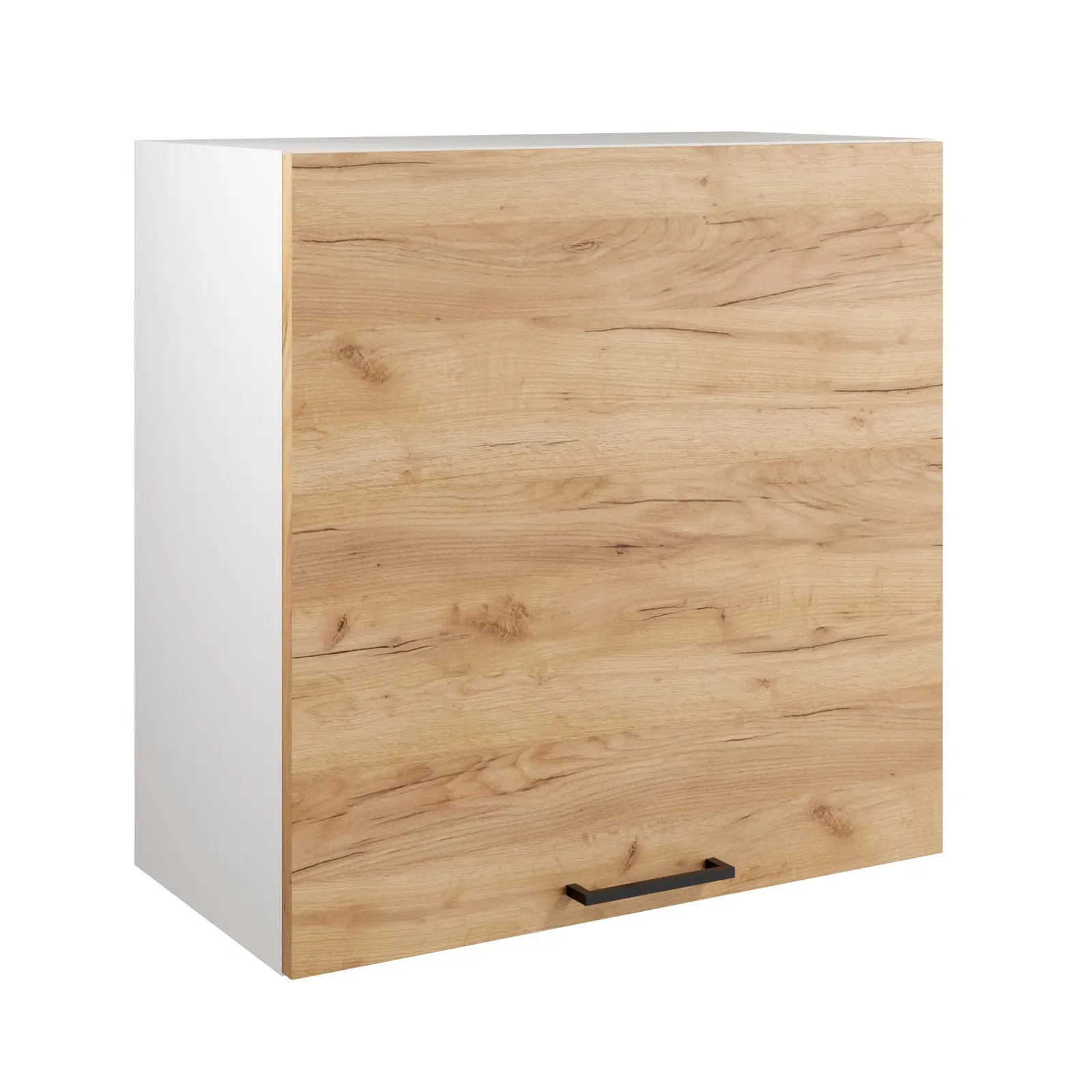 Изображение товара Навесной шкаф Клик мебель Simple 60x60x30 см ЛДСП цвет белый/дуб крафт золотой