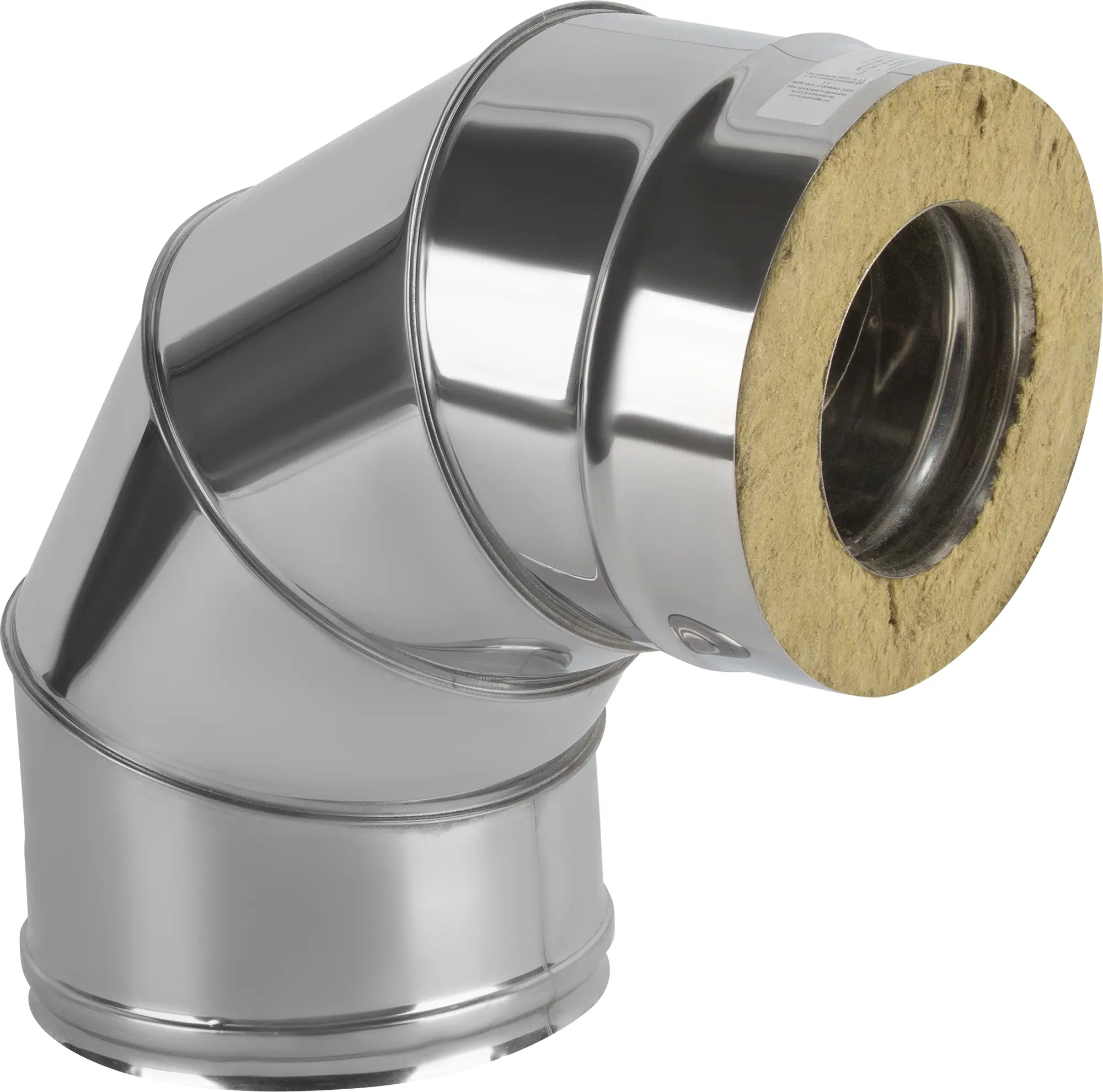 Изображение товара Сэндвич-колено Металлик и Ко 90° для дымохода D115x200 мм