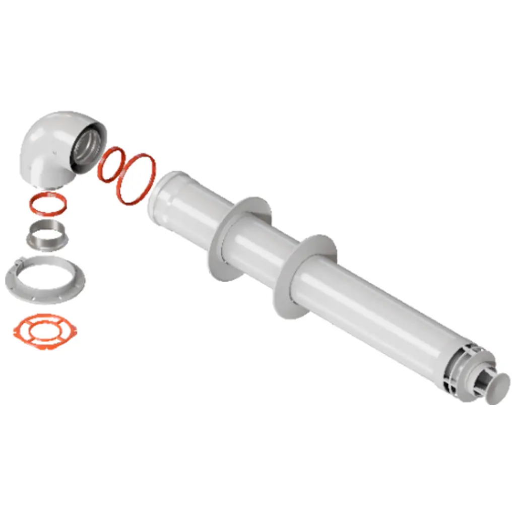 Изображение товара Комплект дымохода Rommer стандарт 60/100 - 900мм RCA-6010-260900