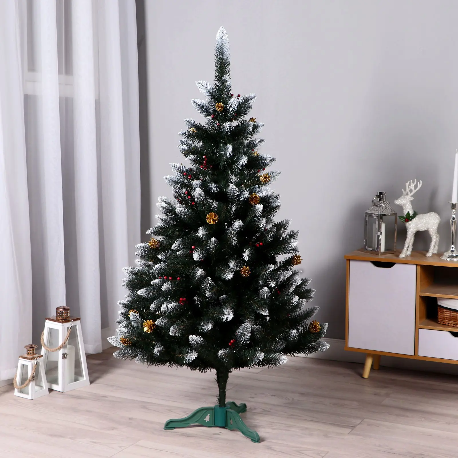 Изображение товара Ель новогодняя искусственная Simaland 10111411 Кармен заснеженная 120 см