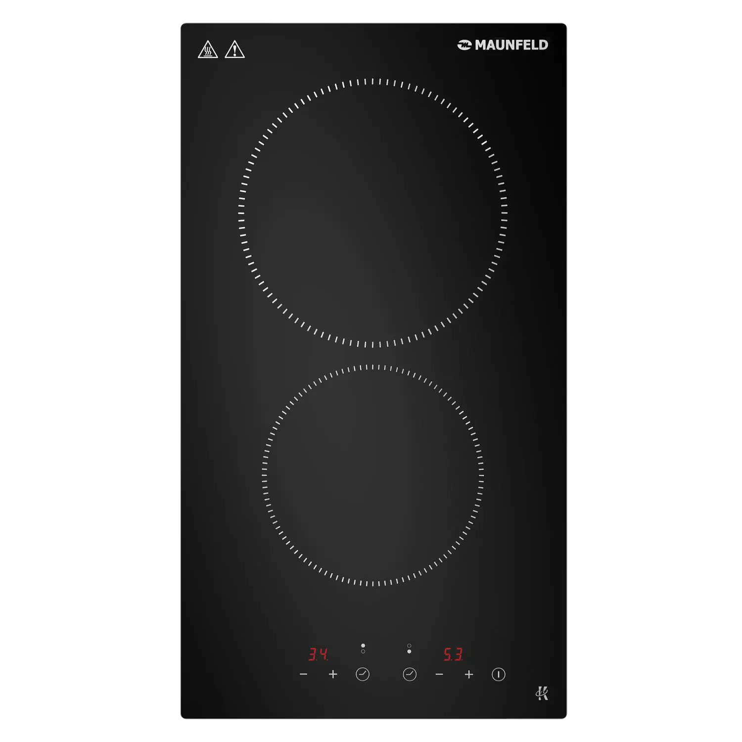 Изображение товара Электрическая варочная панель Maunfeld CVCE292STBK 29 см 2 конфорки цвет черный