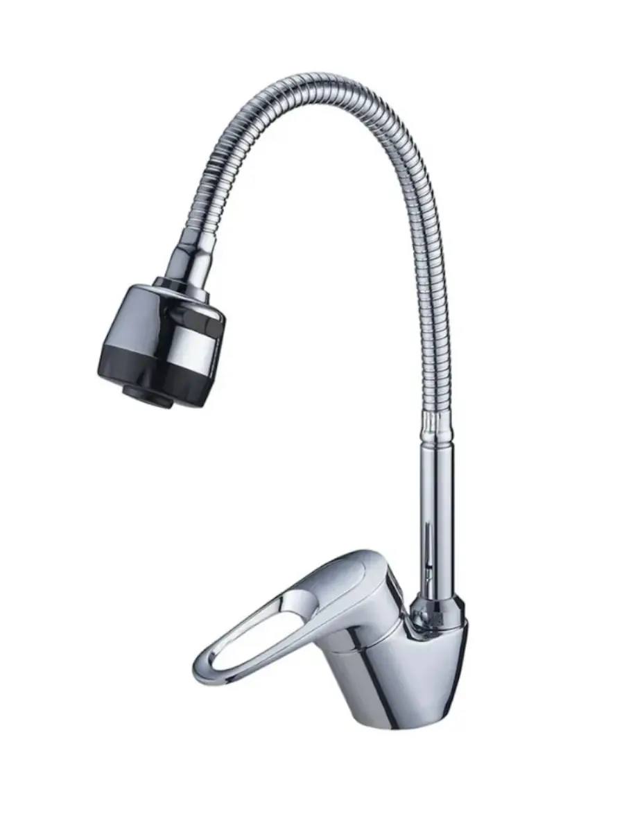 Изображение товара Однорычажный смеситель Solone LOP4-B043 с гибким изливом хром