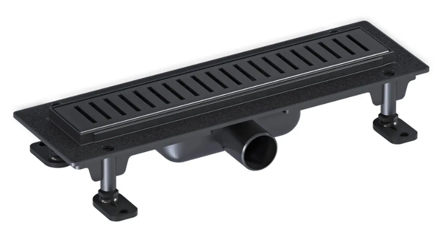 Изображение товара Душевой трап Good door 350 мм с сухим затвором, черный цвет