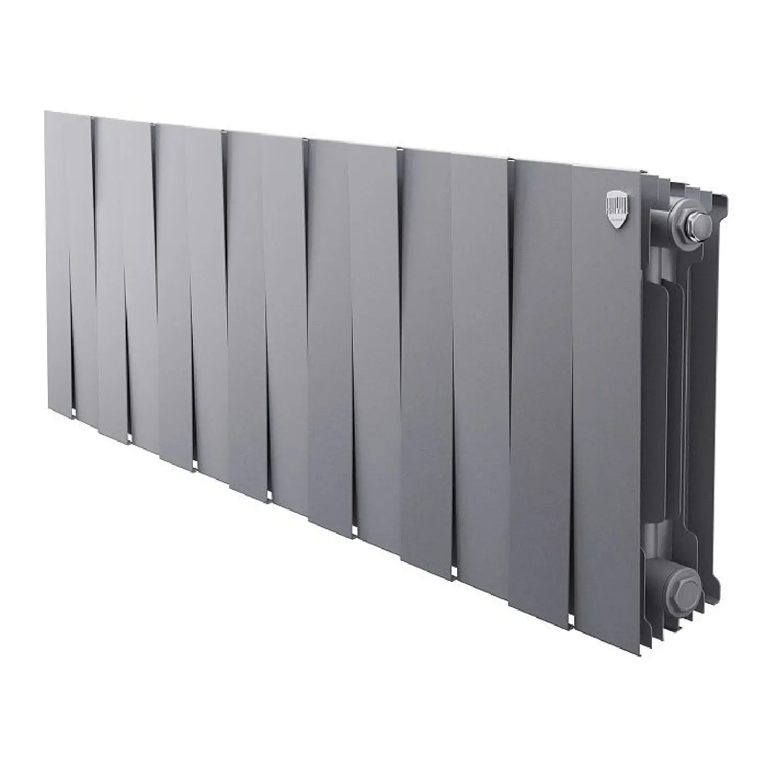 Изображение товара Радиатор Royal thermo Pianoforte 300/112 биметалл 14 секций боковое подключение цвет серебристый