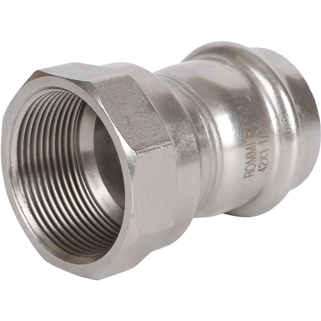 Изображение товара Муфта переходная Rommer 1 1/2"x42 мм ВПр-ВР нержавеющая сталь