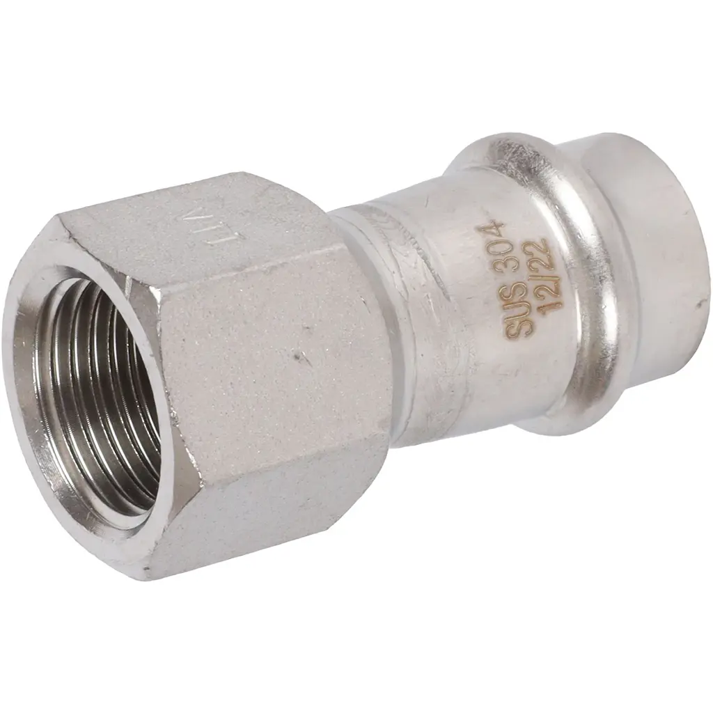 Изображение товара Муфта переходная Rommer 1/2"x18 мм ВПр-ВР нержавеющая сталь