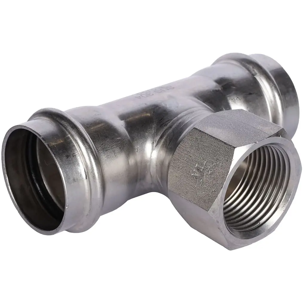 Изображение товара Тройник переходной Rommer 1"x35 мм ВПр-ВР нержавеющая сталь