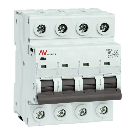 Изображение товара Выключатель нагрузки EKF Averes AV 4P N 40 А C40 6 кА