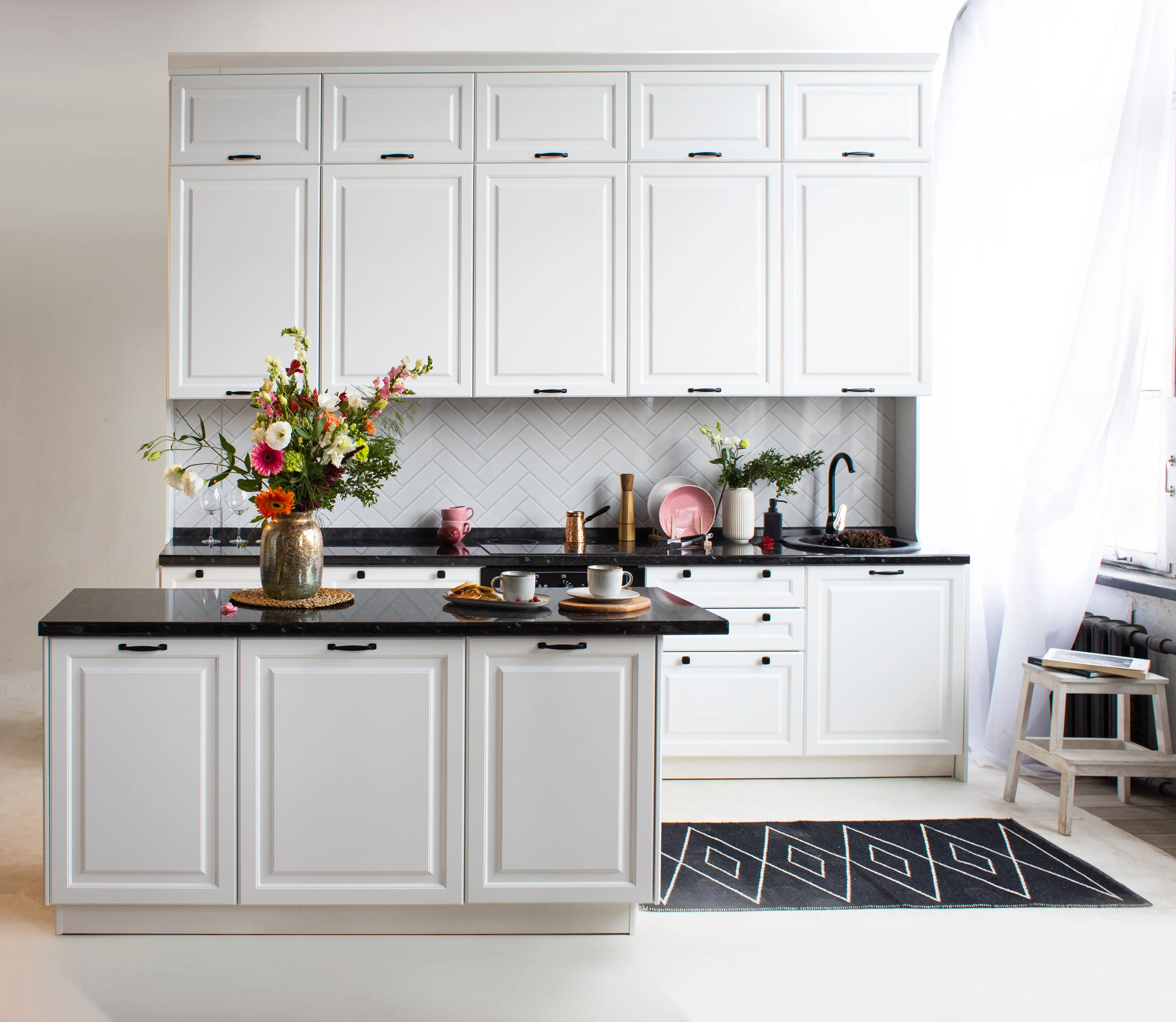 Изображение товара Напольный шкаф Сурская мебель Blanco 30x81.6x47.8 см 3 ящика ЛДСП цвет белый