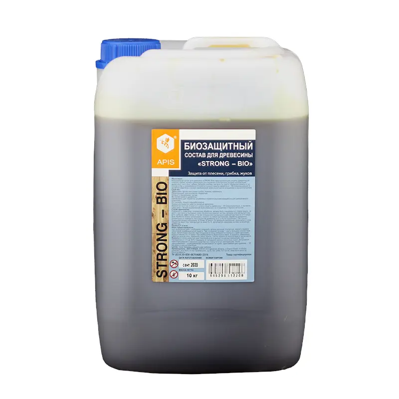 Изображение товара Антисептик для дерева Apis Strong-bio цвет темно-коричневый 10 кг