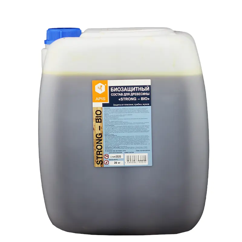 Изображение товара Антисептик для дерева Apis Strong-bio 20 кг темно-коричневый защитный состав