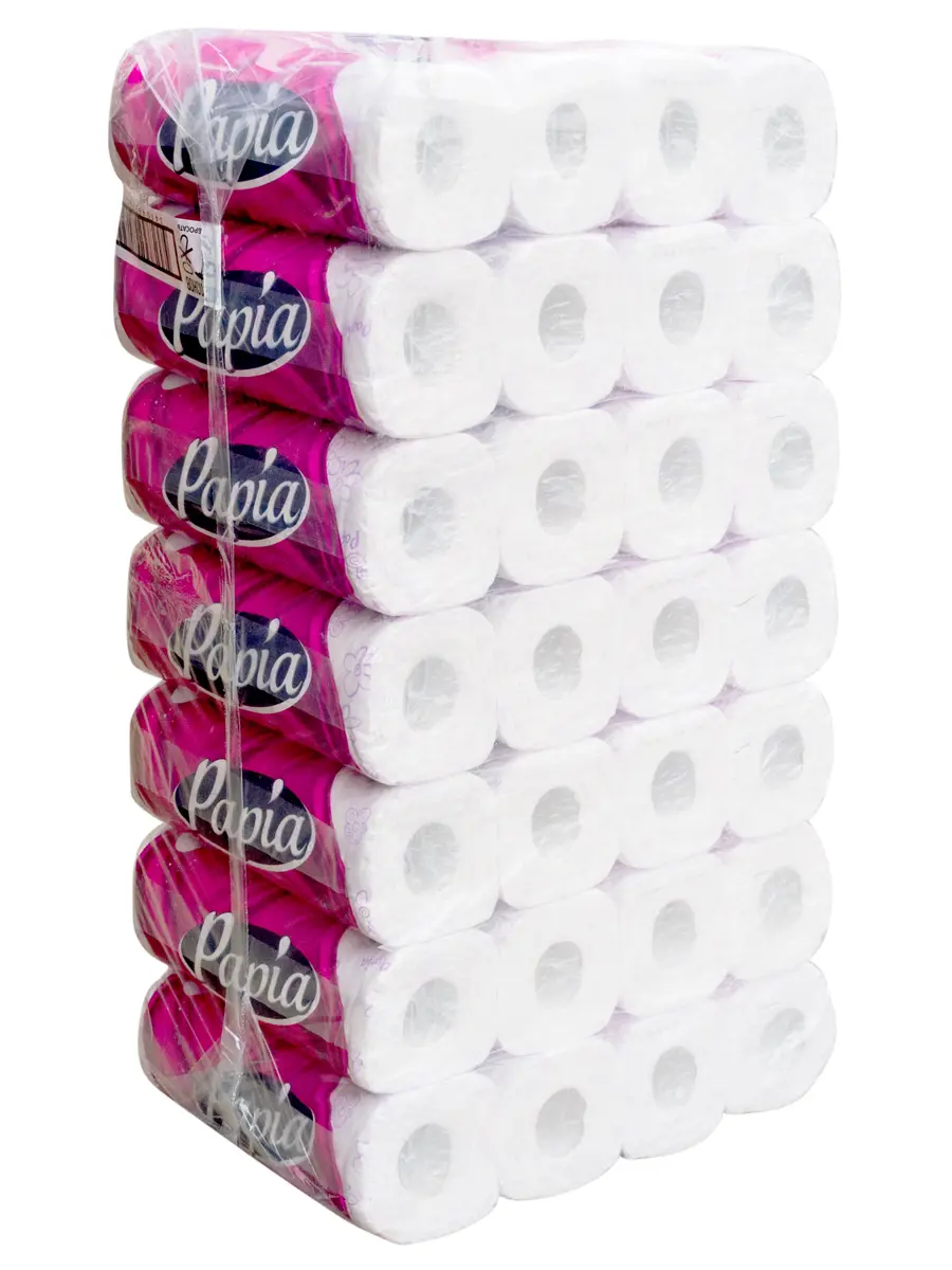 Изображение товара Туалетная бумага Hayat Papia 3-слойная цветы бали 12 рулонов