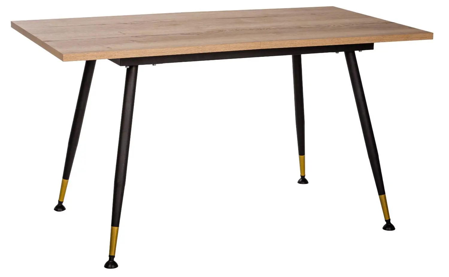 Изображение товара Стол прямоугольный R-Home Месси 140-180x75x80 см ЛДСП цвет бежевый/черный