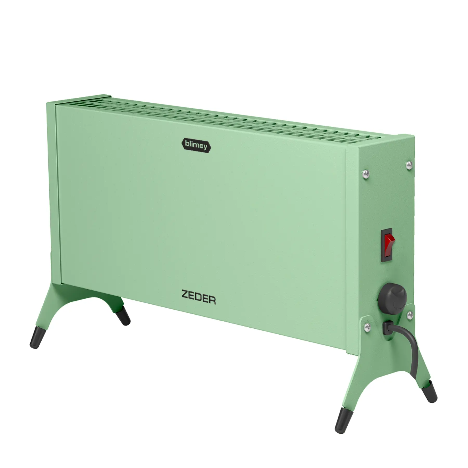 Изображение товара Конвектор электрический Zeder Blimey 10MX-12 green с механическим термостатом 1000 Вт