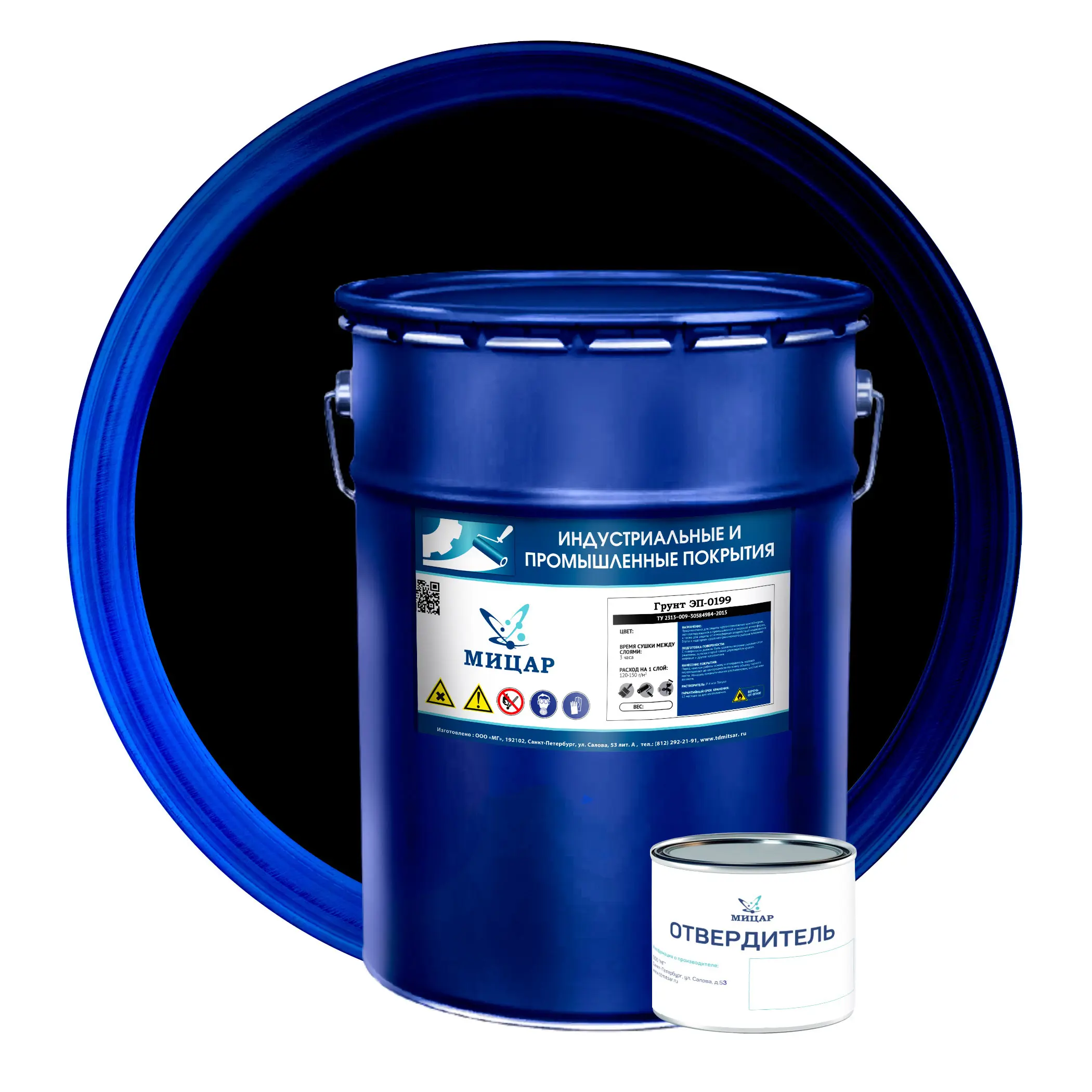 Изображение товара Грунтовка МИЦАР УТ000010778 черная 20 л