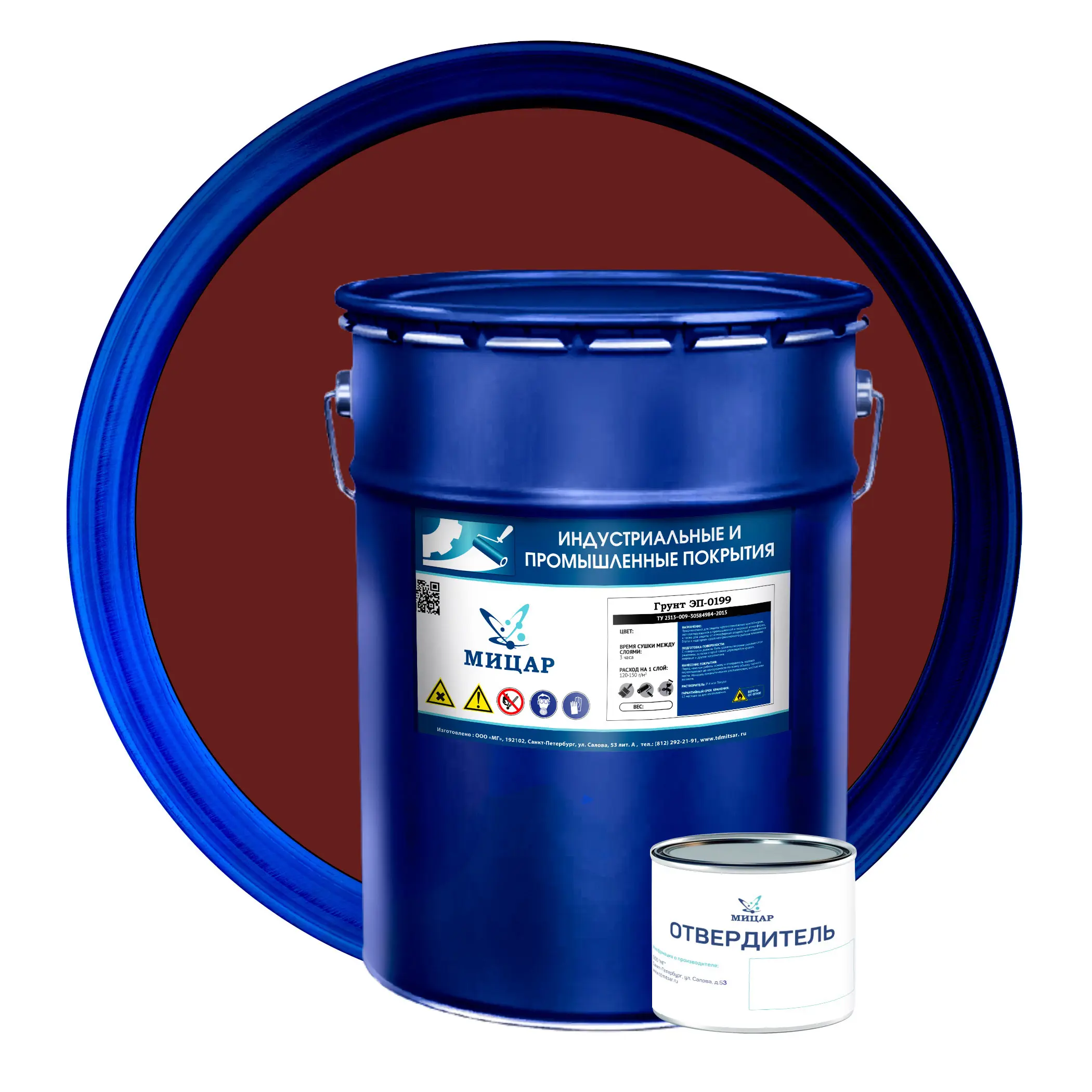 Изображение товара Грунтовка МИЦАР УТ000010782 коричневая 20 л