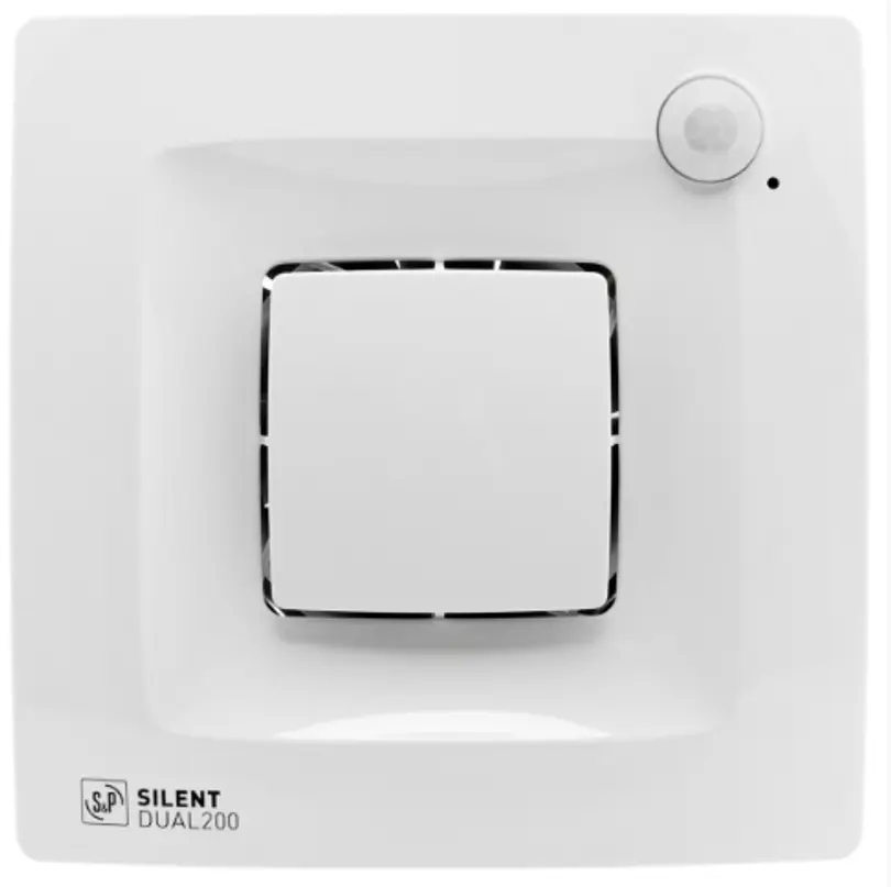 Изображение товара Вентилятор вытяжной Soler&palau Silent Dual 200 D118 мм 34 дБ 170 м³/ч обратный клапан цвет белый